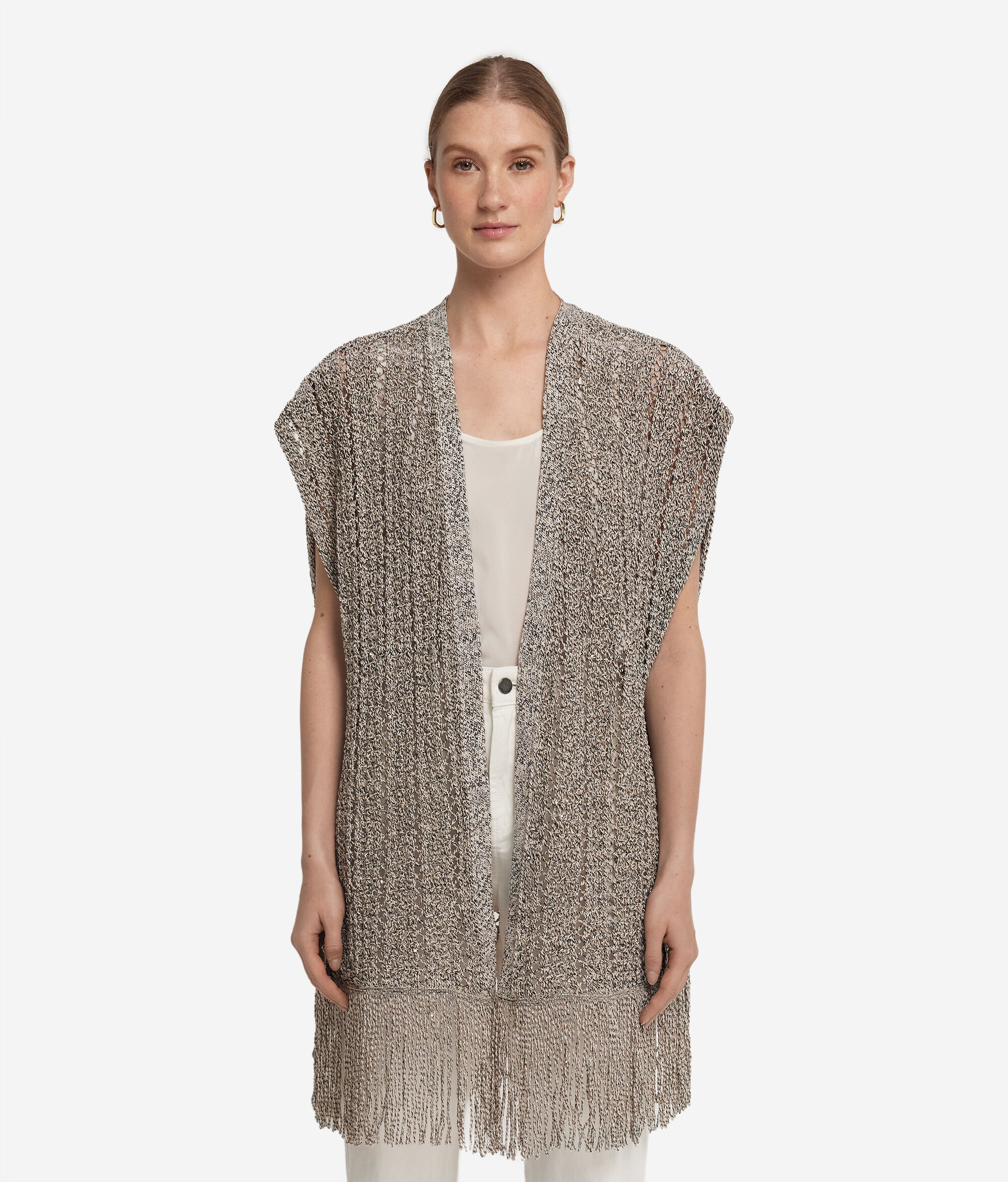 Perforirani kimono sa šljokicama