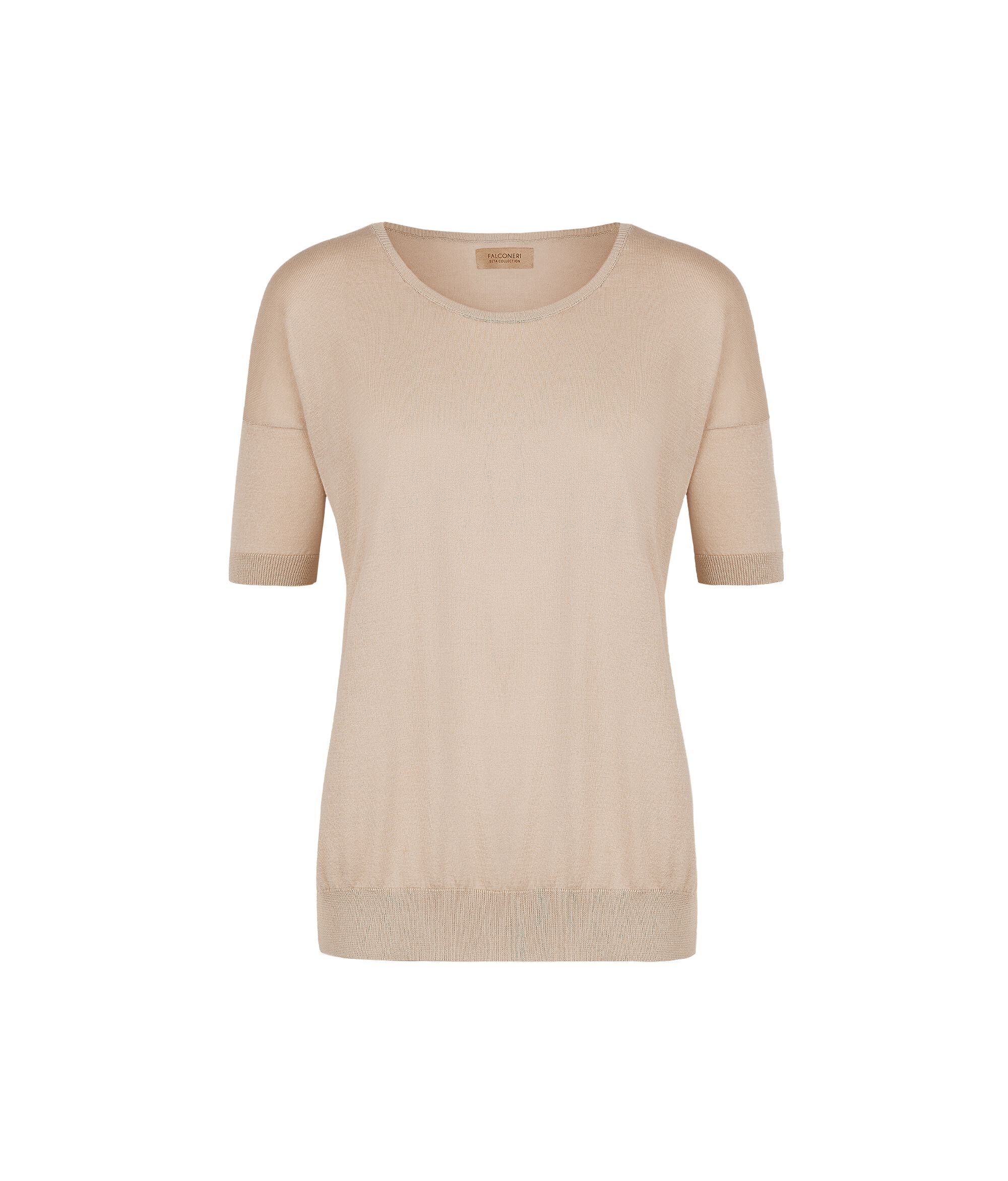 Silk and Cotton Round-Neck Jumper