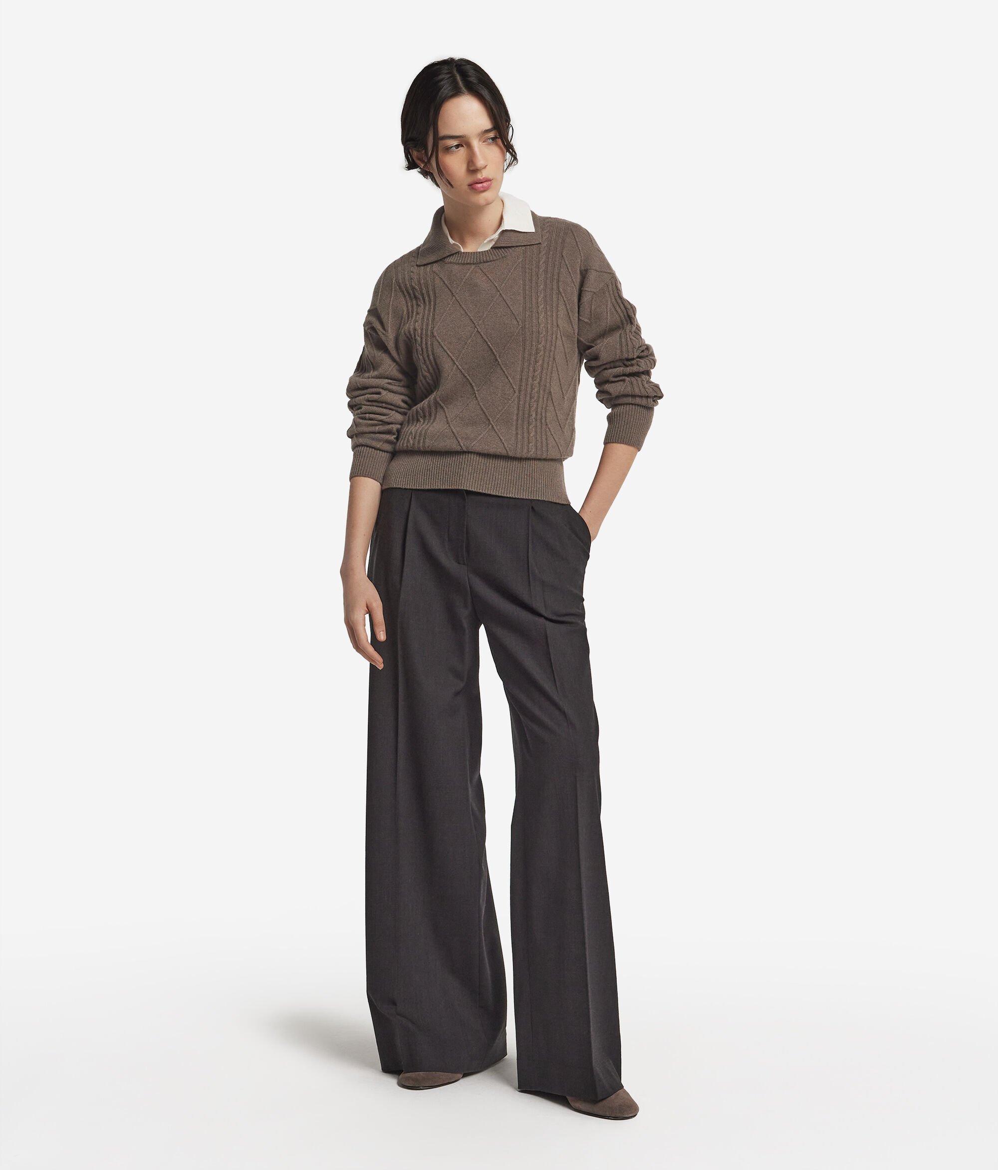 Ultrasoft Cashmere Sweater with Collar