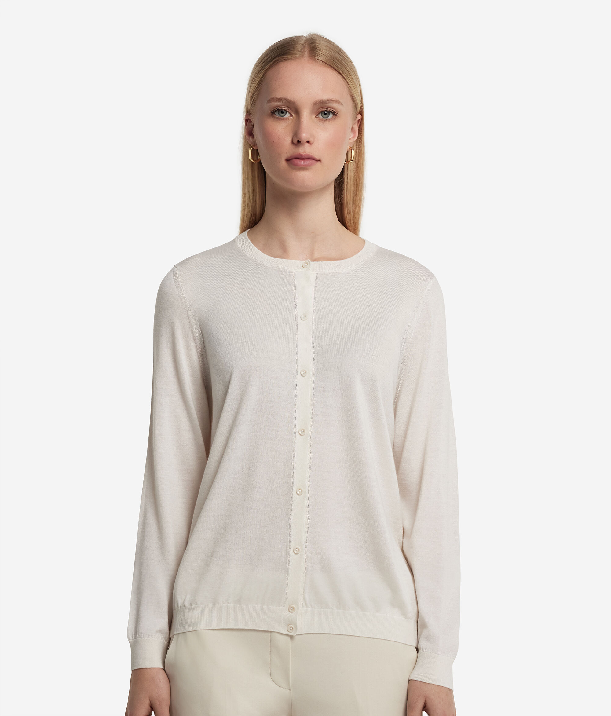 Ultrafine Cashmere Yuvarlak Yaka Hırka