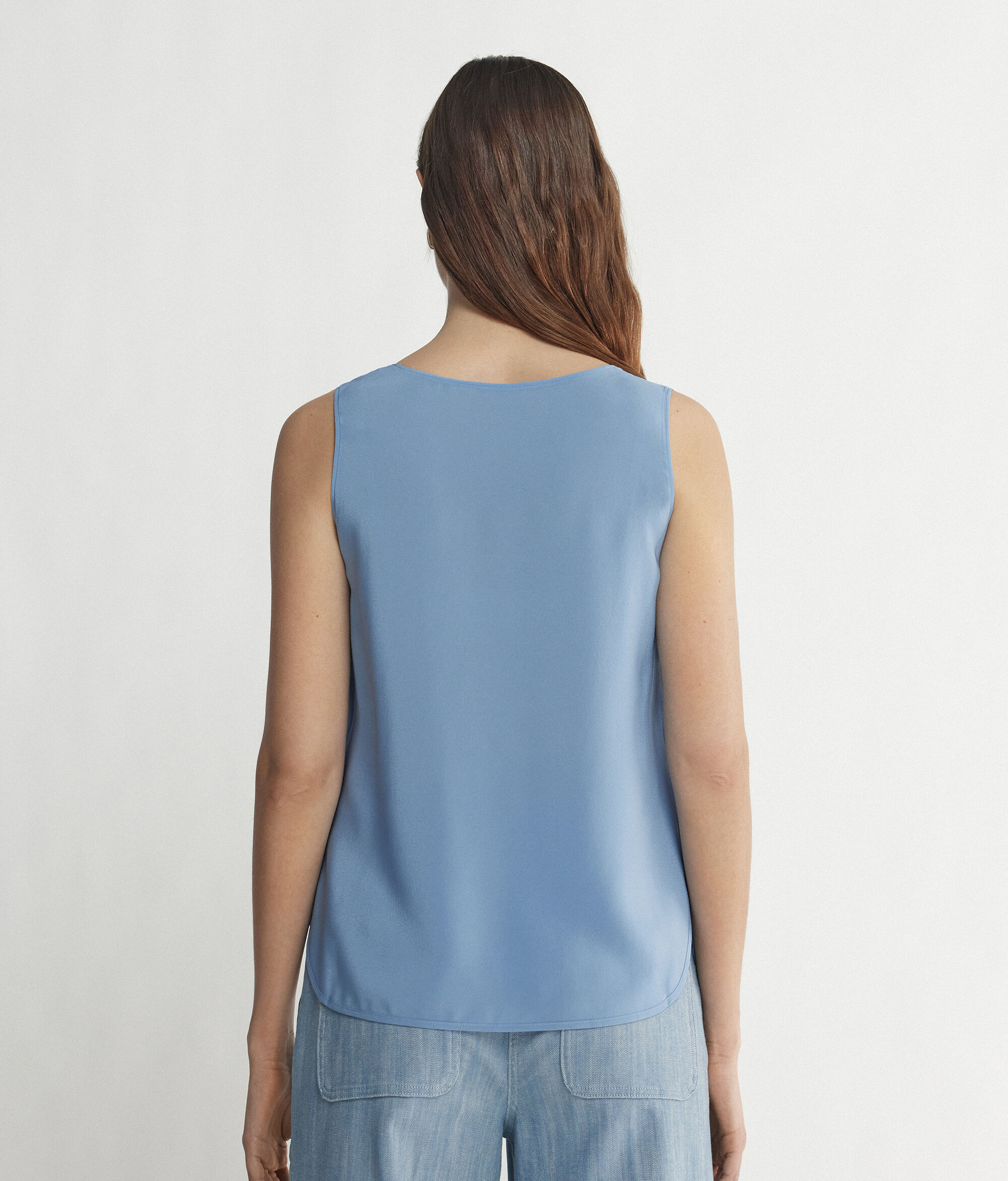 Wide-Neck Silk Camisole
