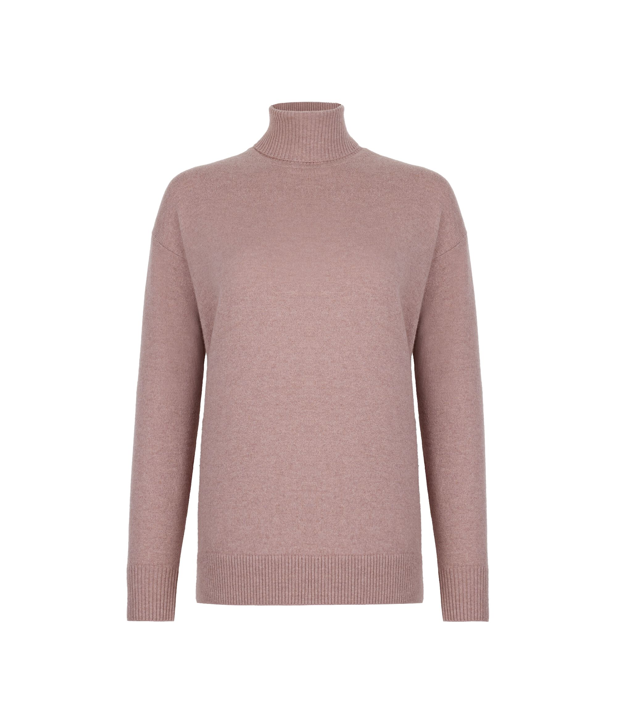 Rollkragenpullover aus Kaschmir Ultrasoft mit Schlitzen