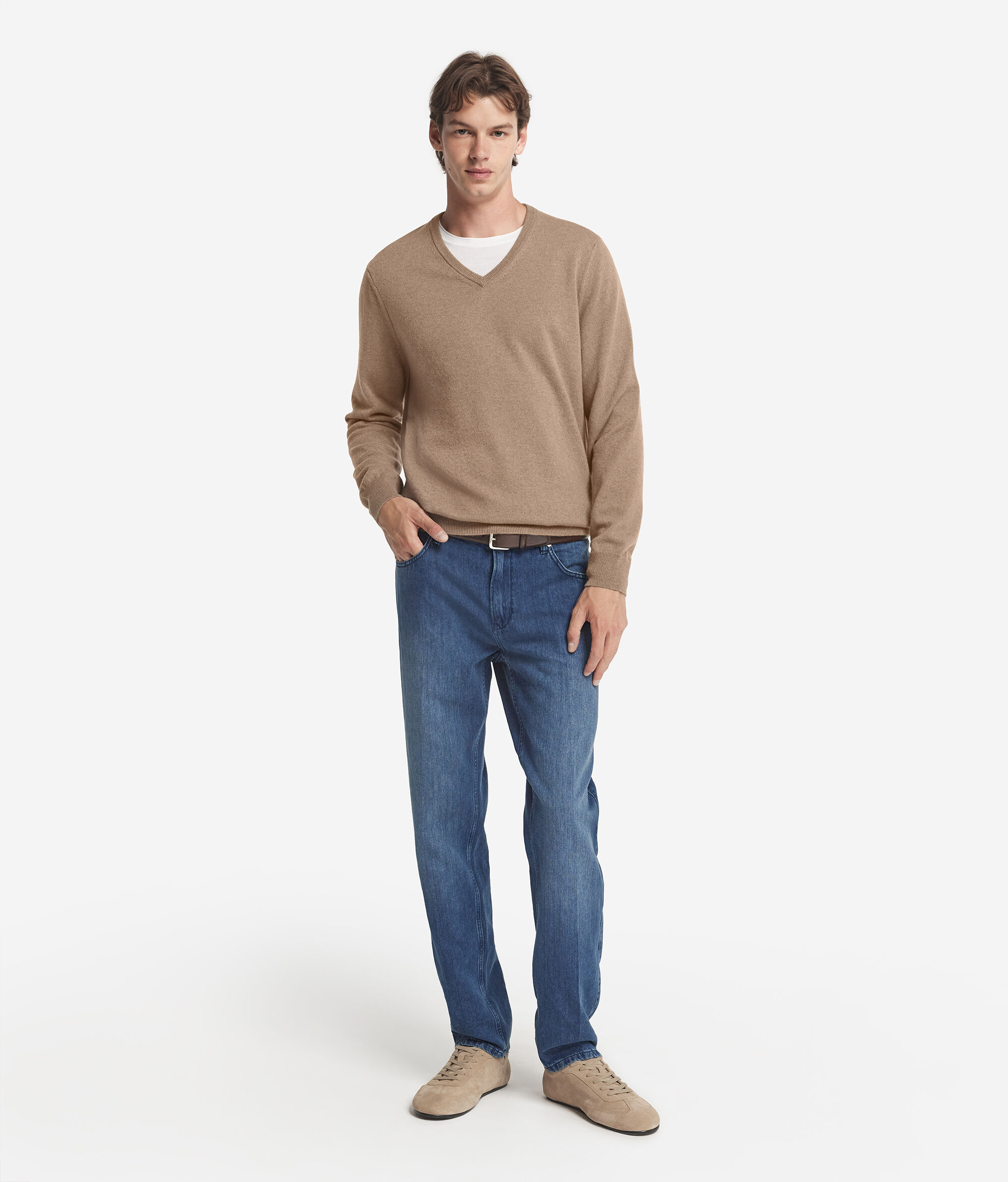 Ultrasoft Cashmere V-Neck Jumper