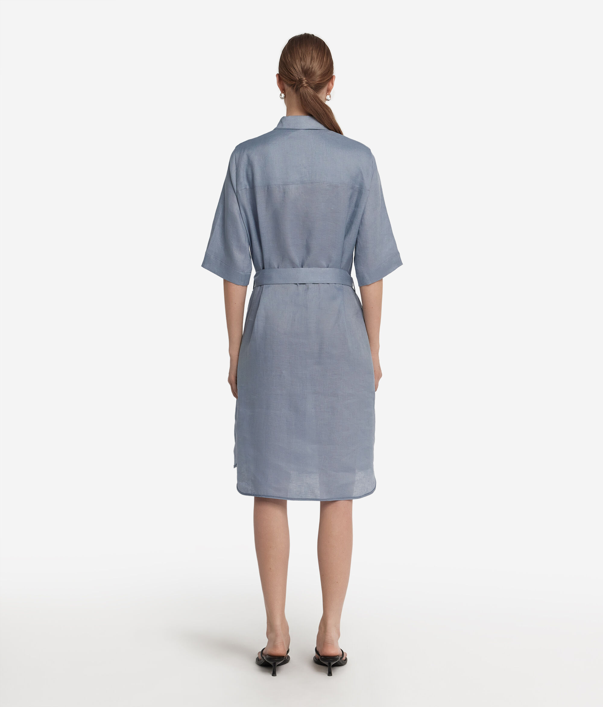 Robe chemisier en lin