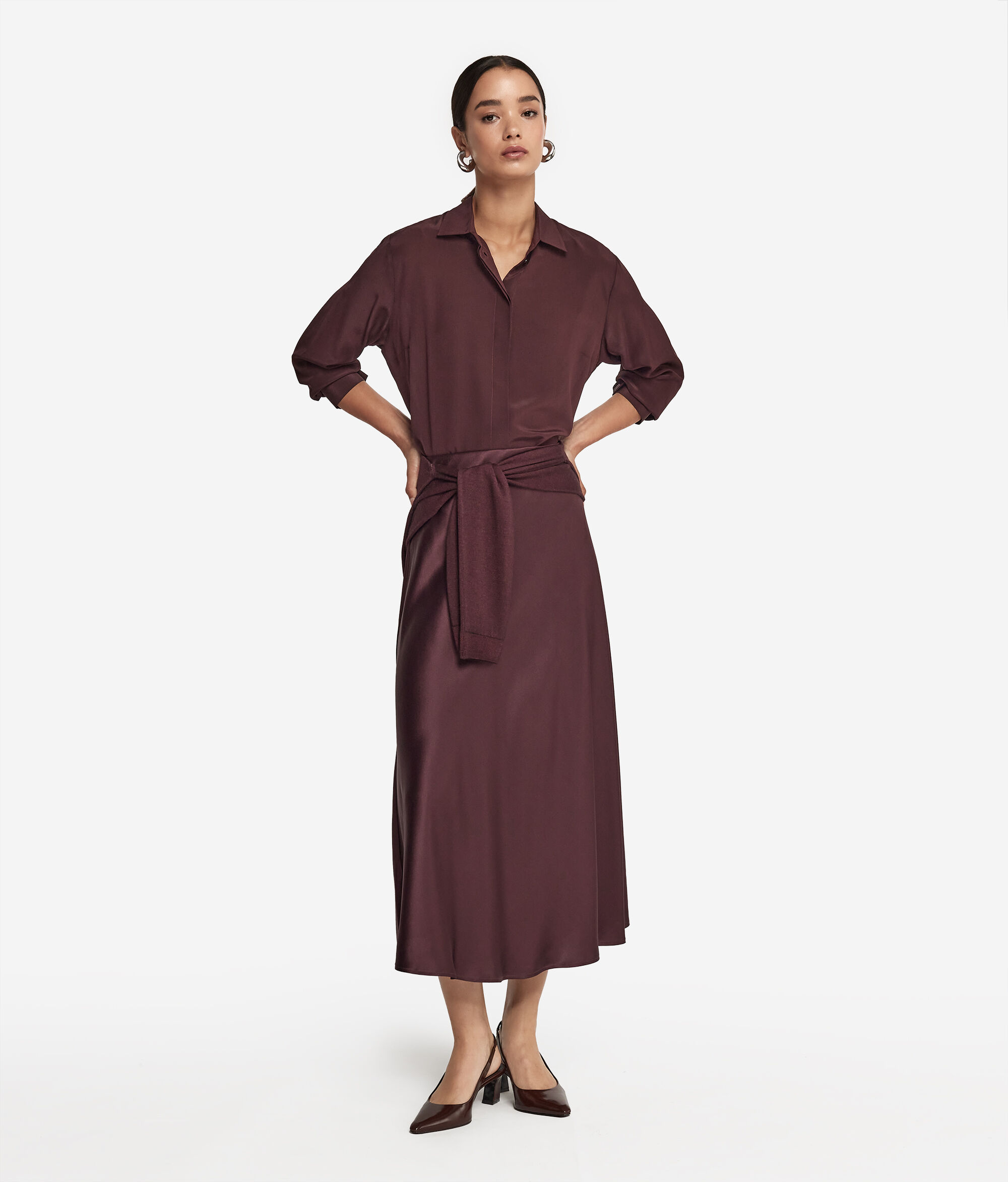 Camicia con Colletto in Seta