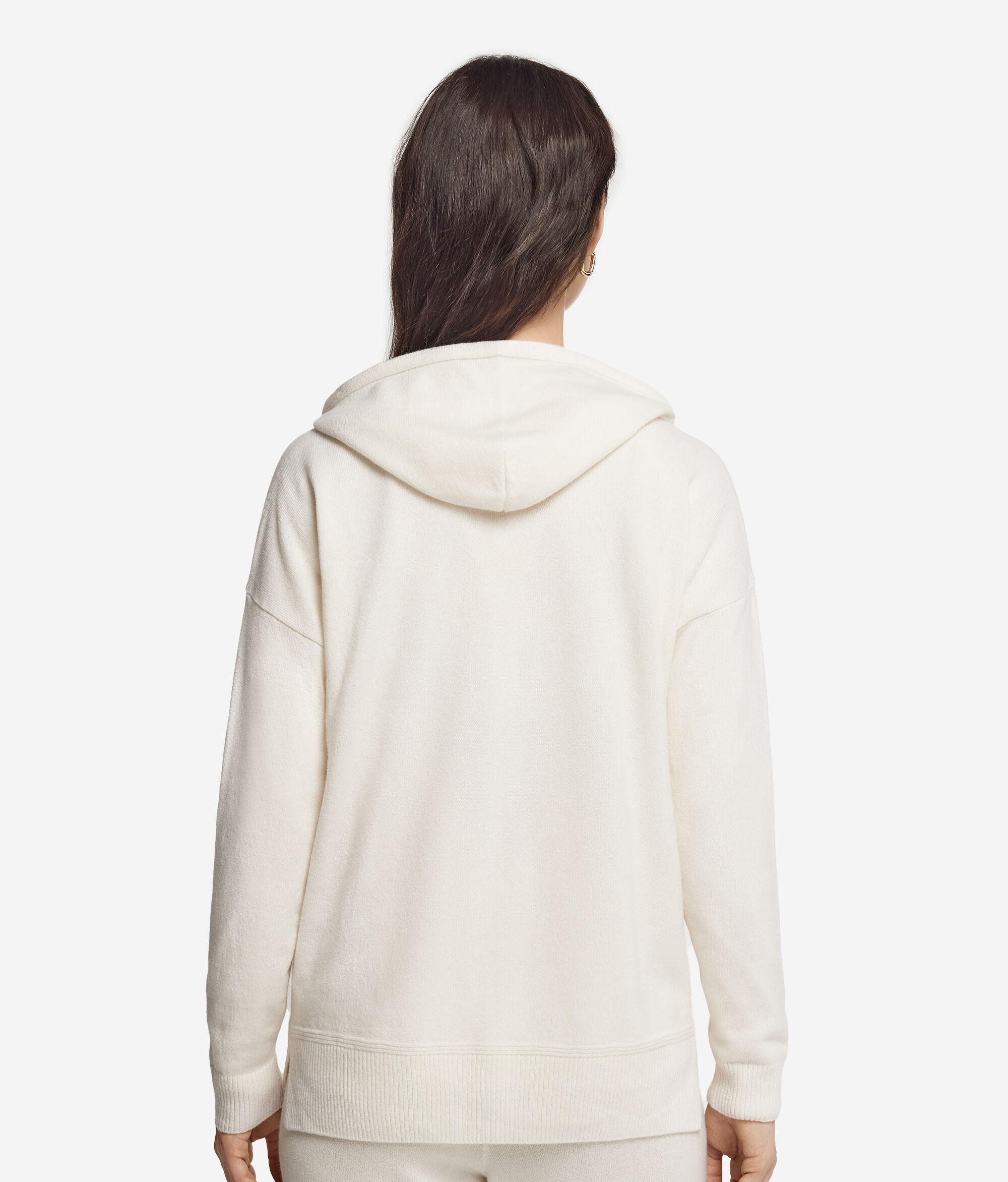 Felpa in Cashmere Ultrasoft con Cappuccio