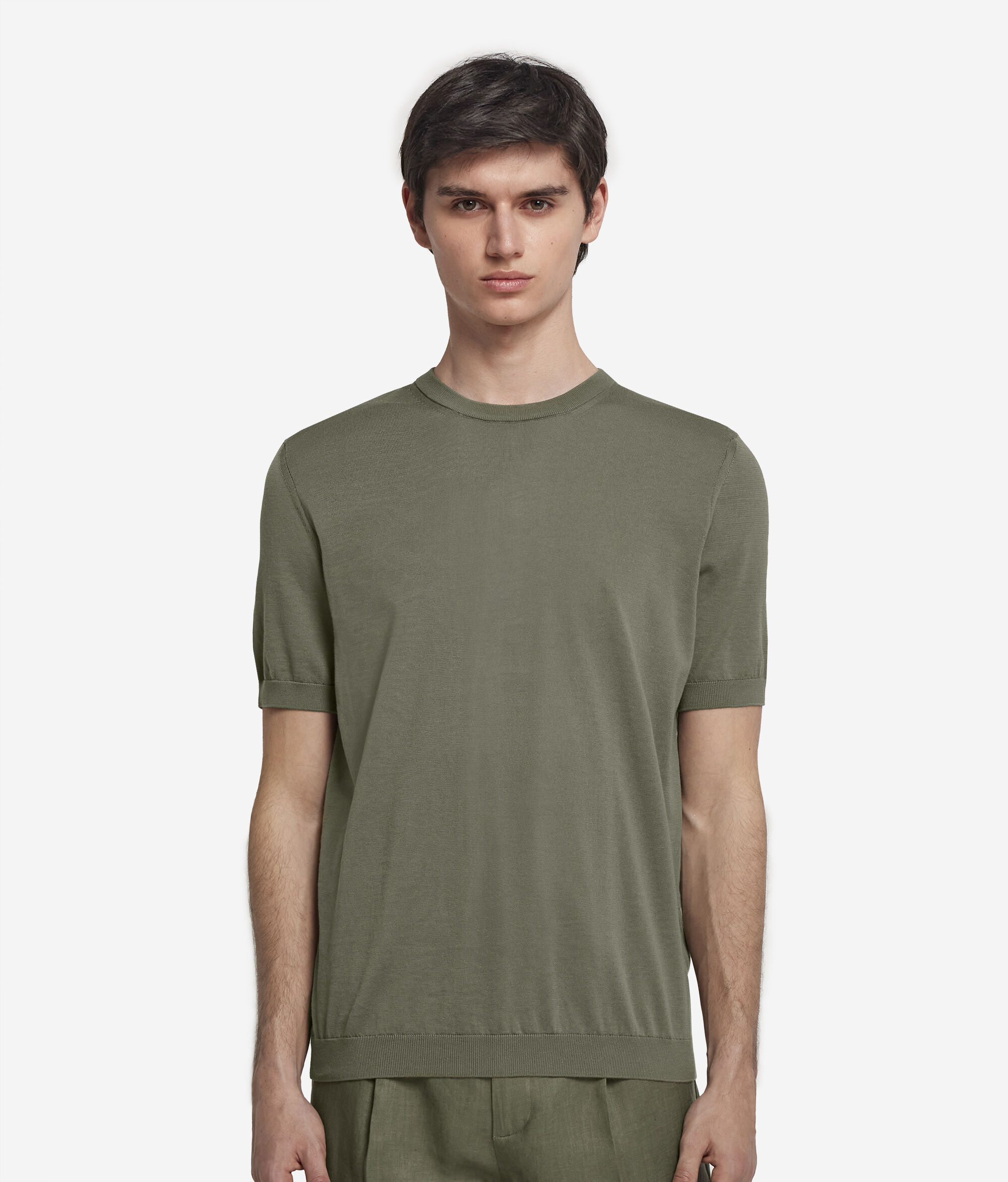 フレッシュコットン クルーネック ショートスリーブ Tシャツ