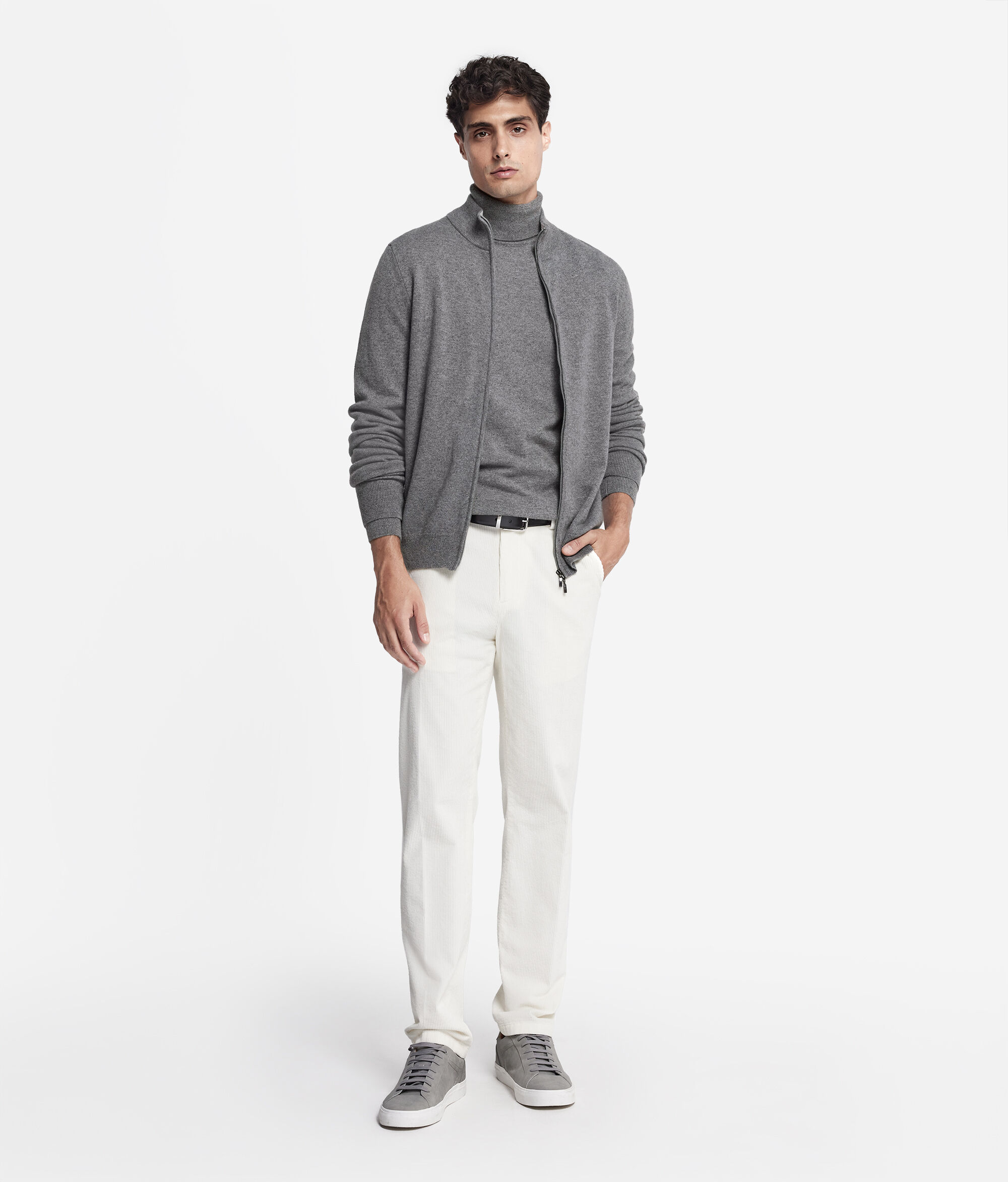 Gilet homme à fermeture éclair en cachemire ultra-doux