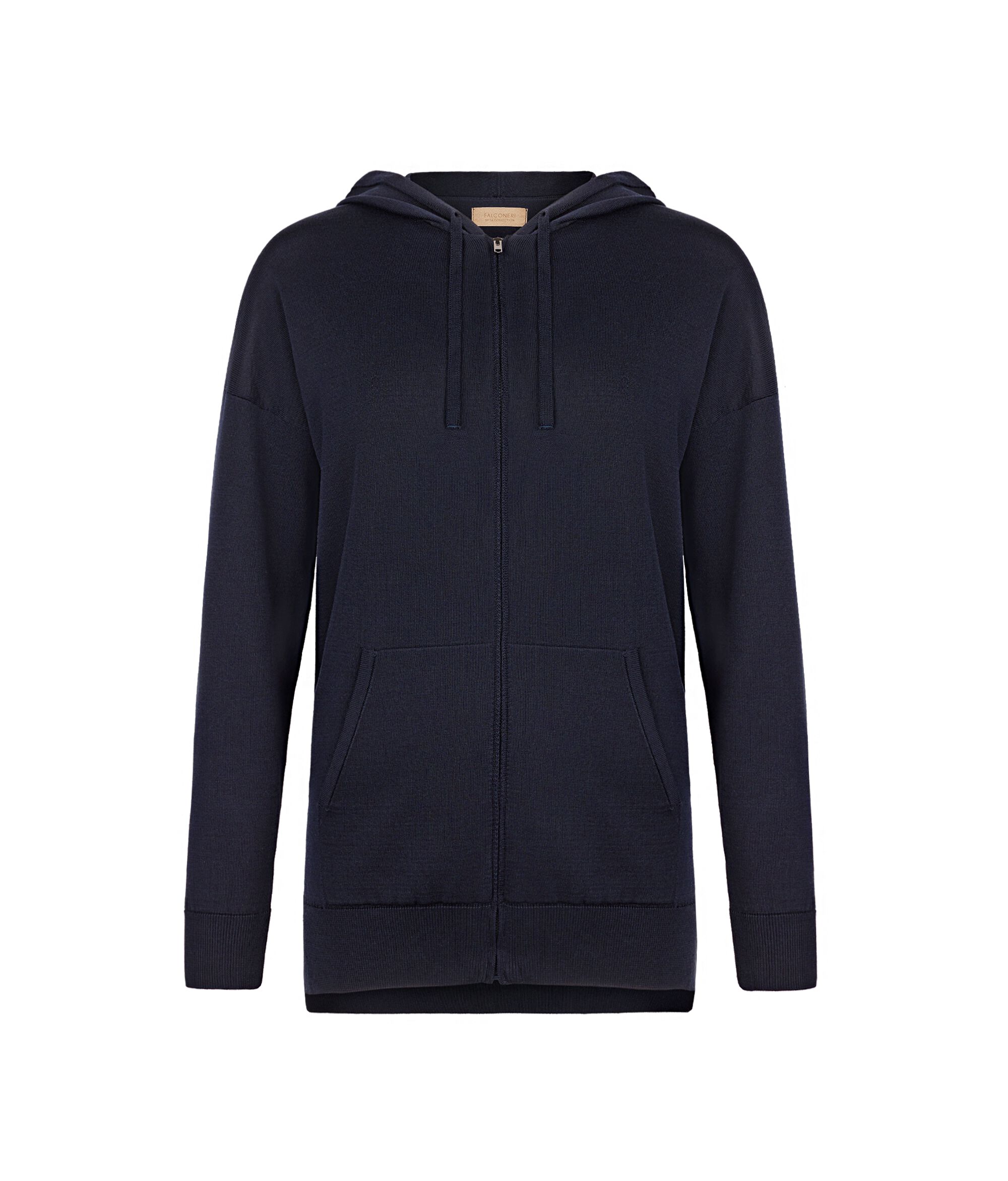Sudadera de seda y algodón con capucha