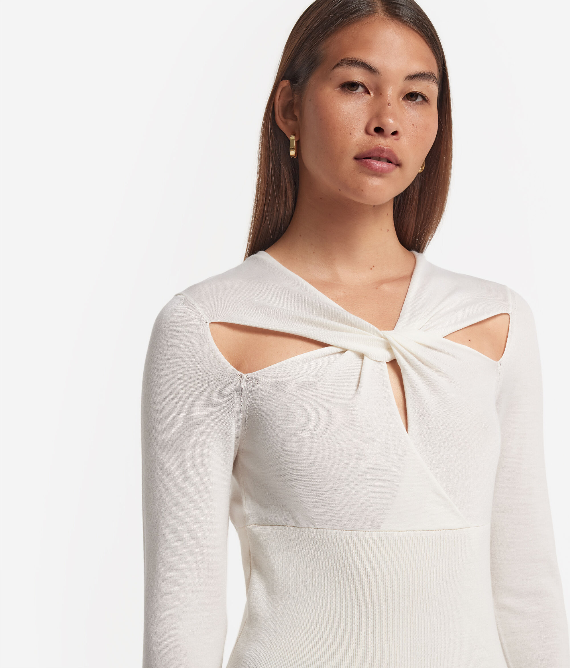 Μπλούζα με Κρουαζέ Ντεκολτέ από Ultrafine Cashmere