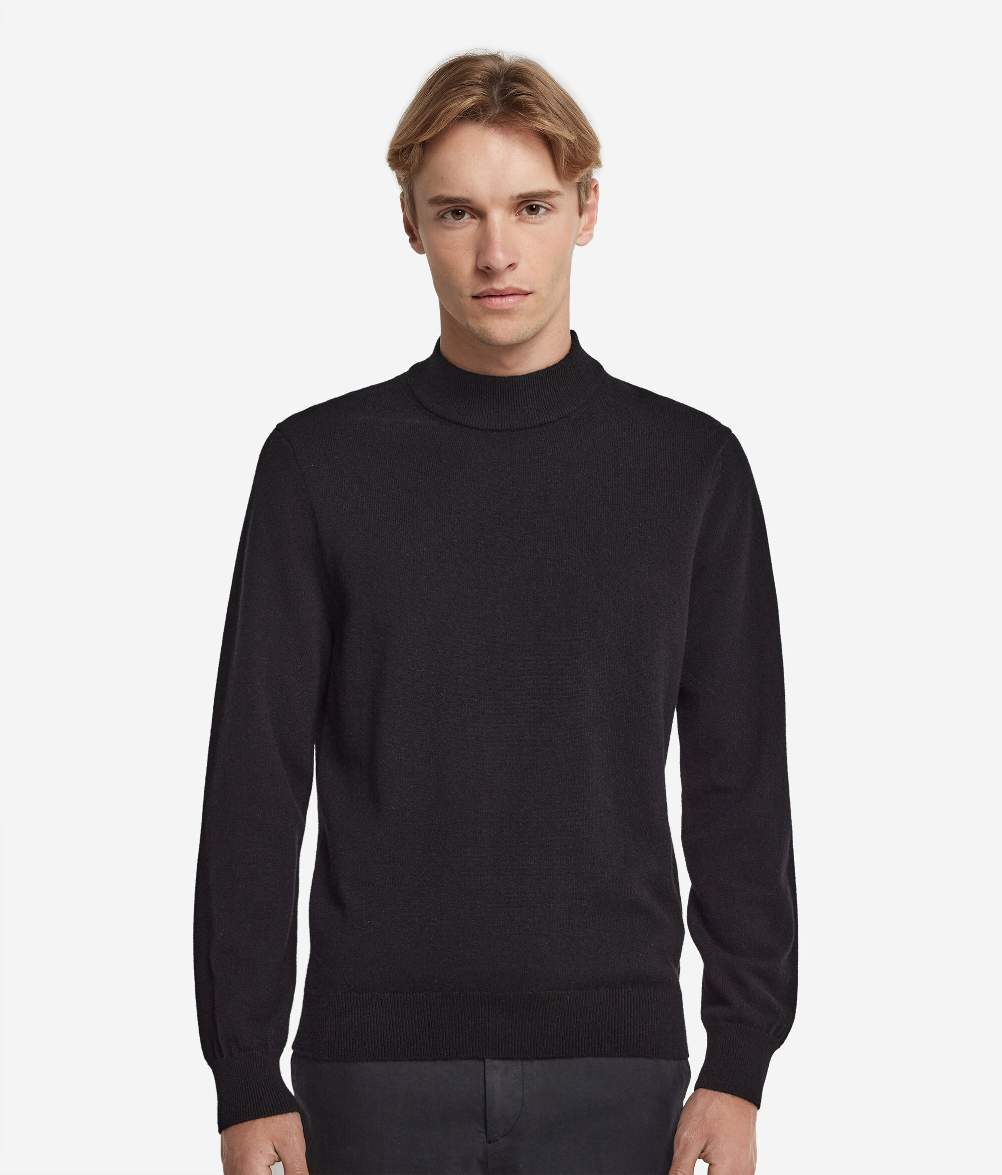 Jersey de cuelo alto de cashmere ultrasoft