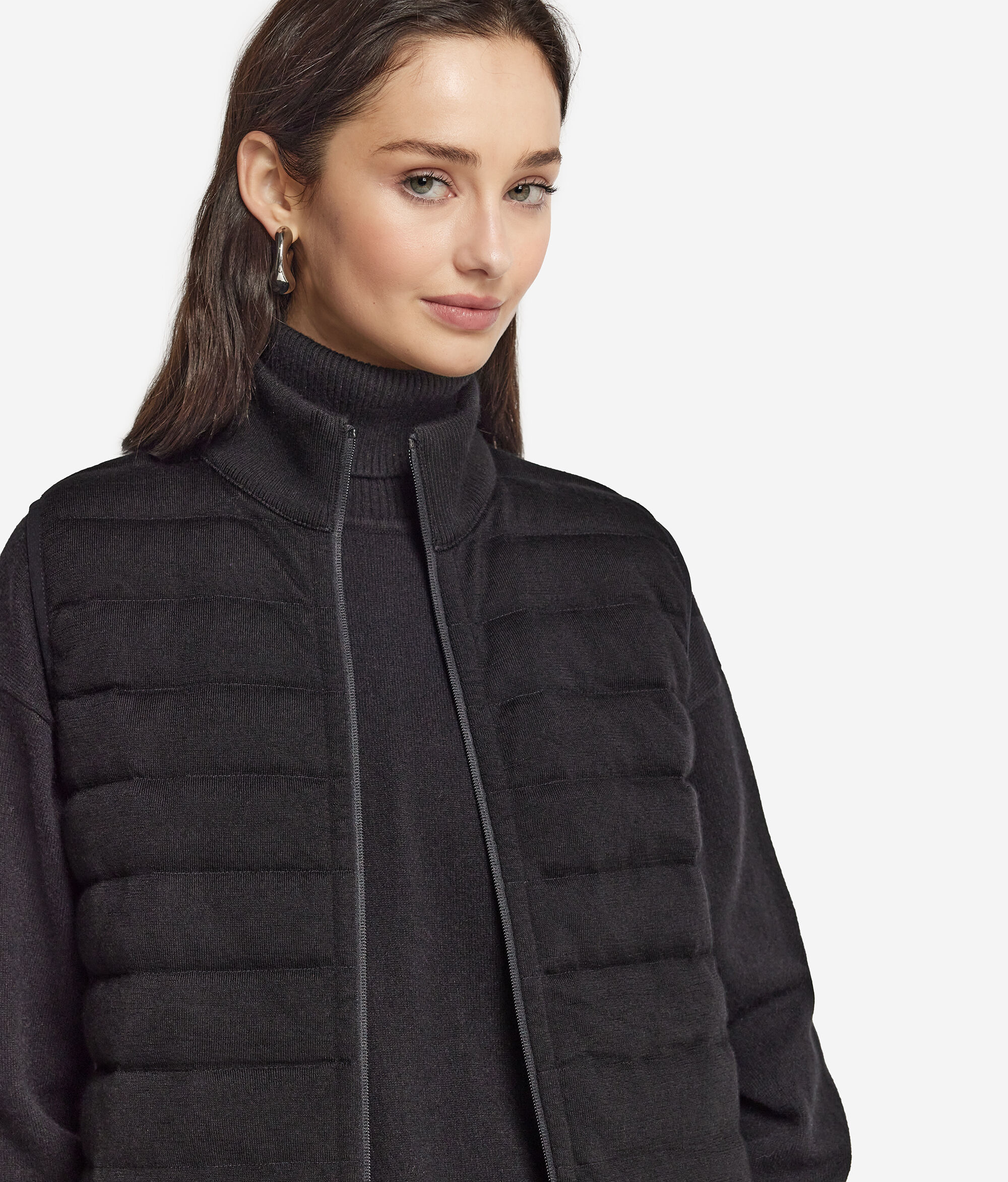 Daunenjacke zum Wenden aus Kaschmir