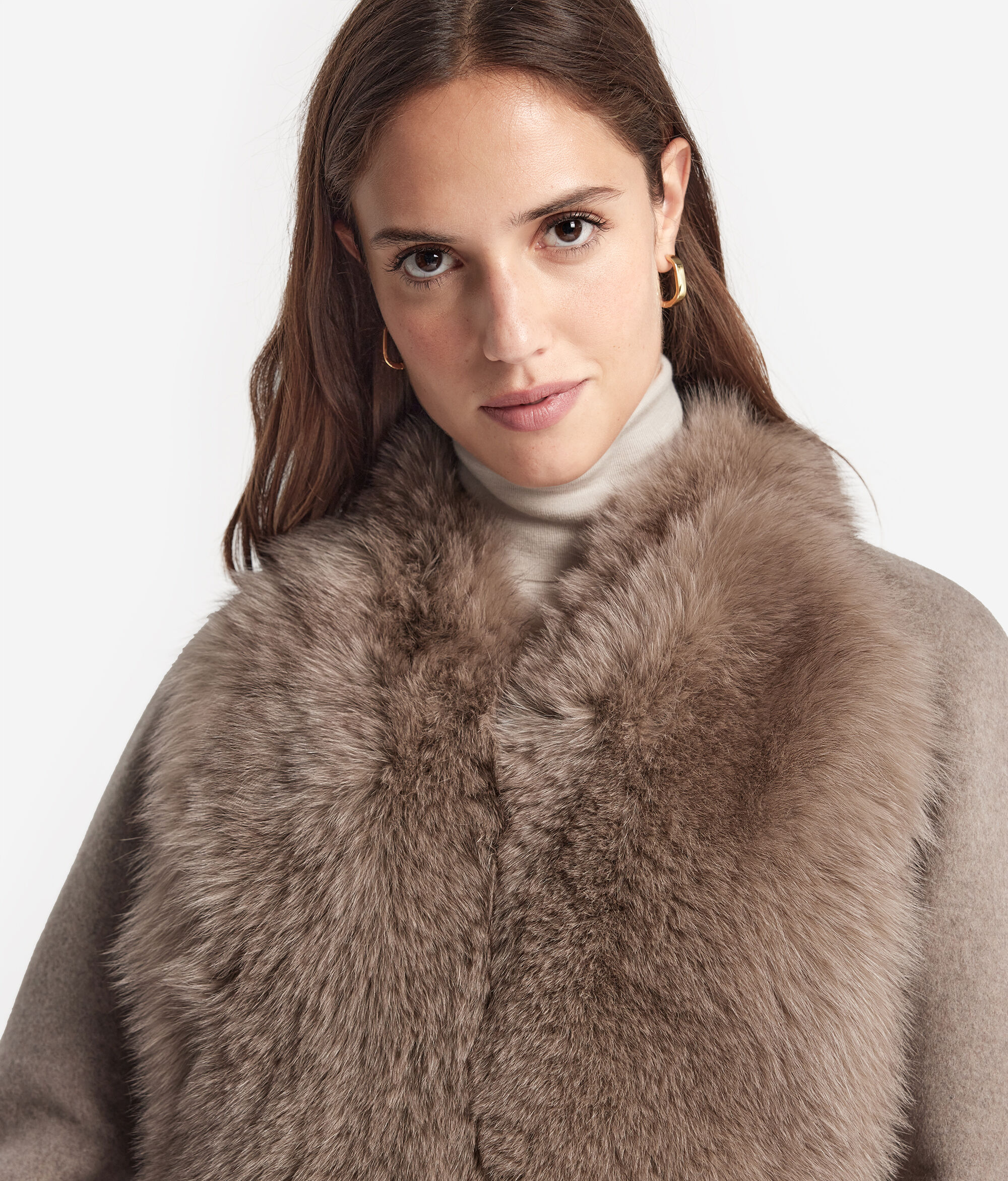 Παλτό από Cashmere με Γούνα
