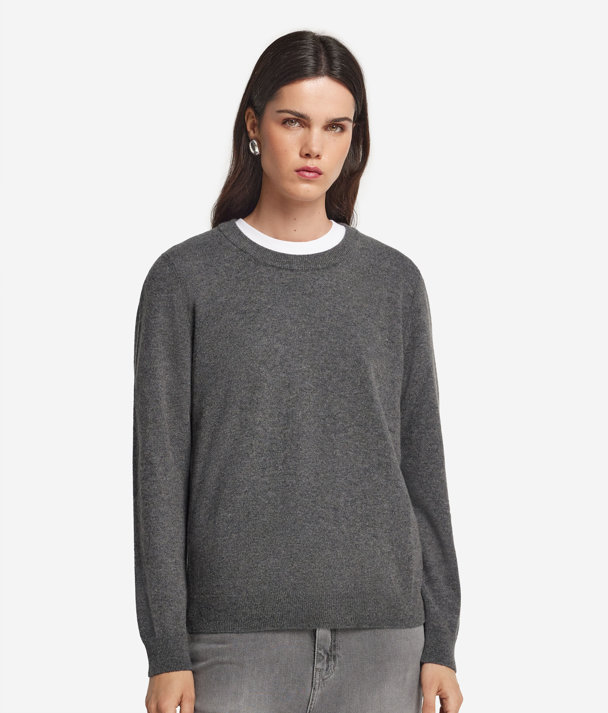 Jersey de cuello caja de mujer de Cashmere Ultrasoft