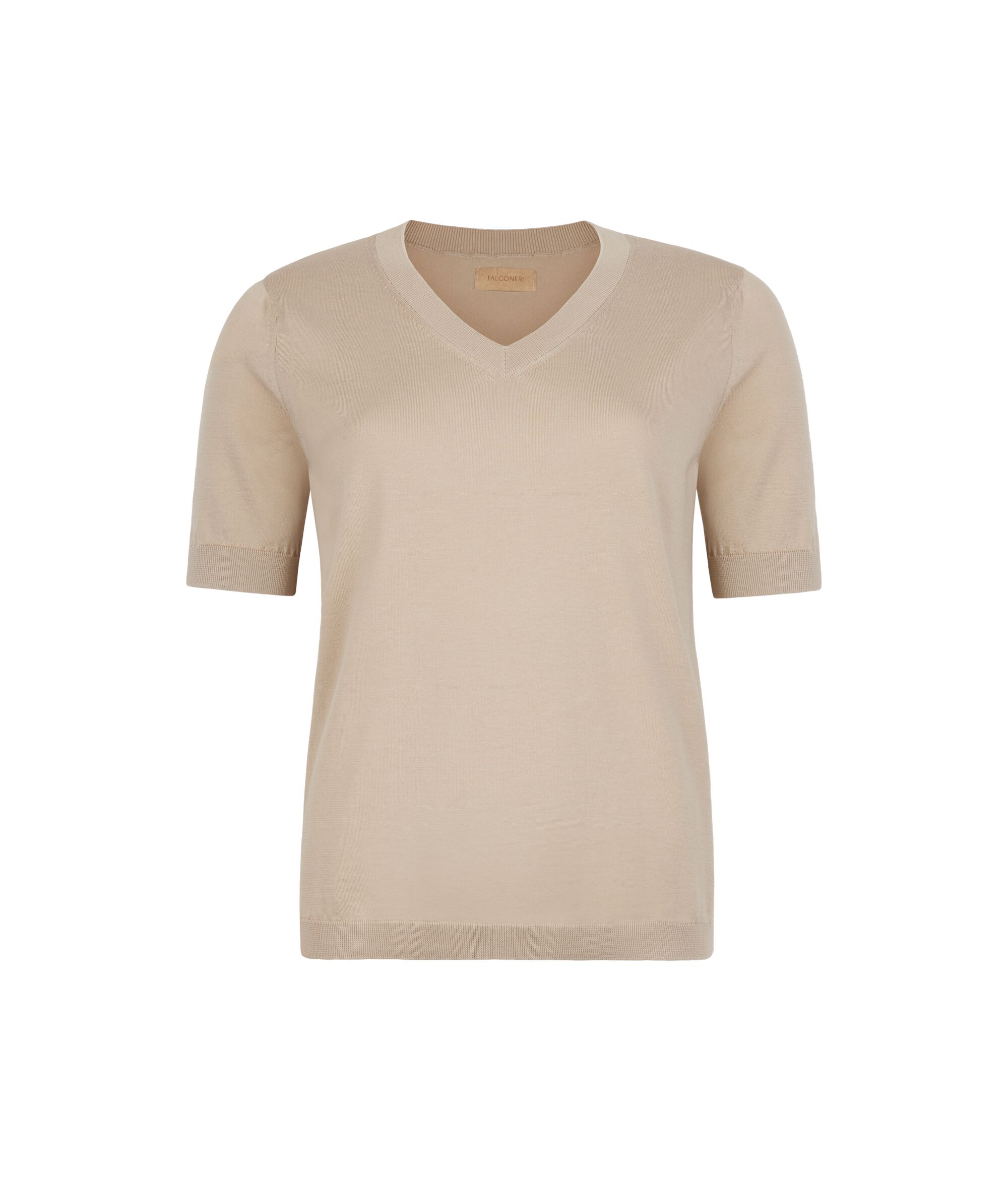 T-Shirt Scollo V Cotone
