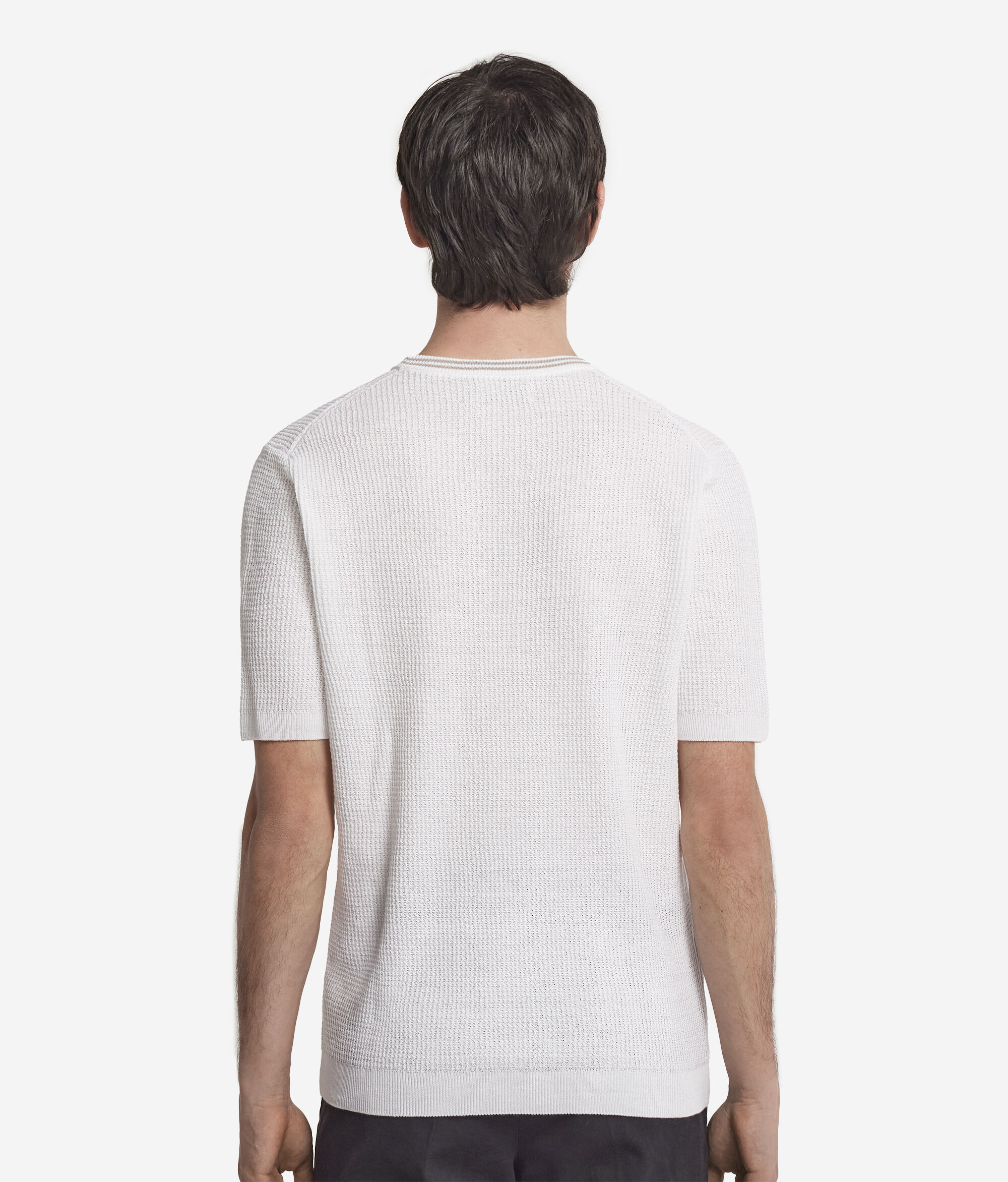 T-Shirt με Πλέξη Waffle