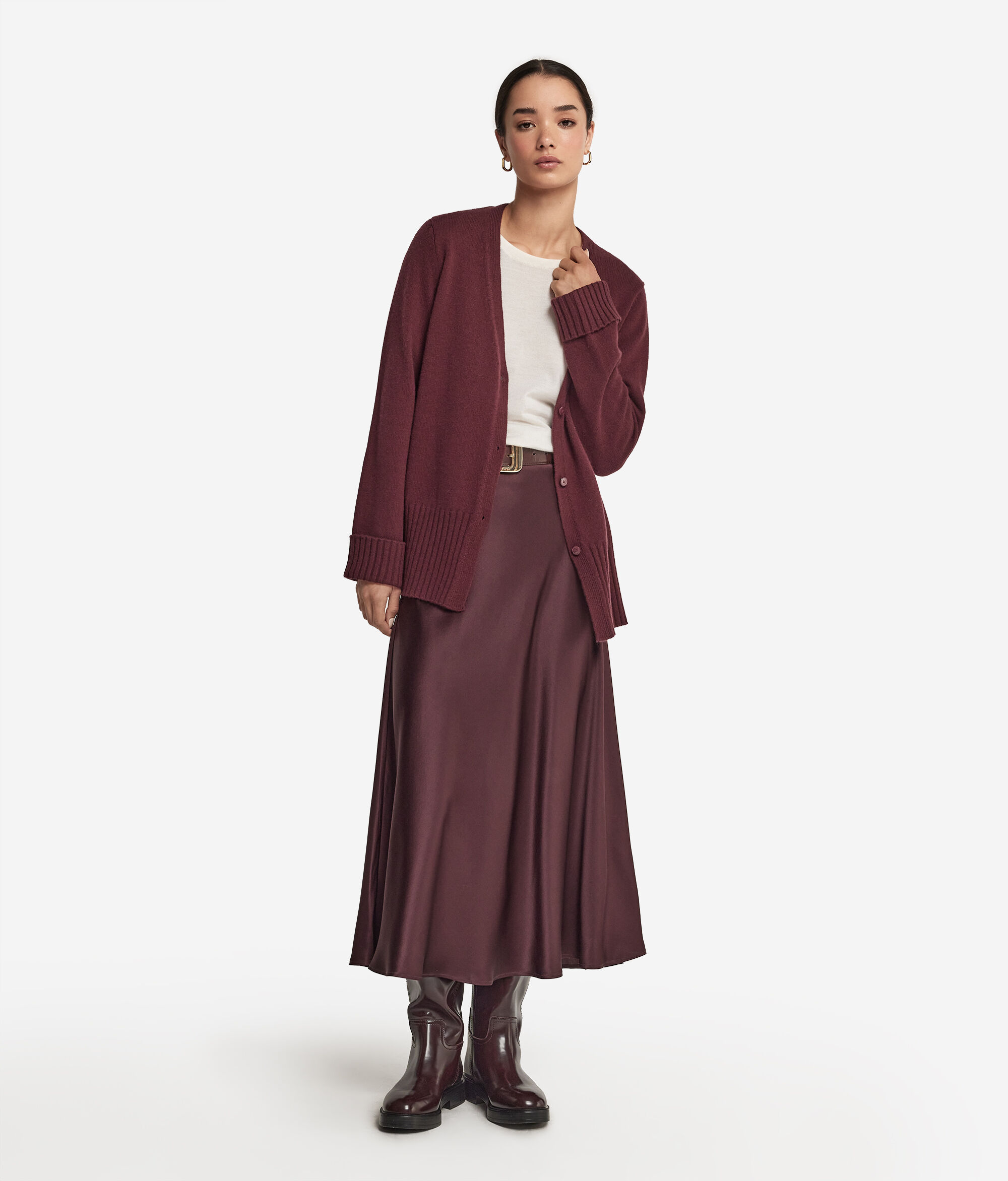 ウルトラソフトカシミヤ Vネック カーディガン