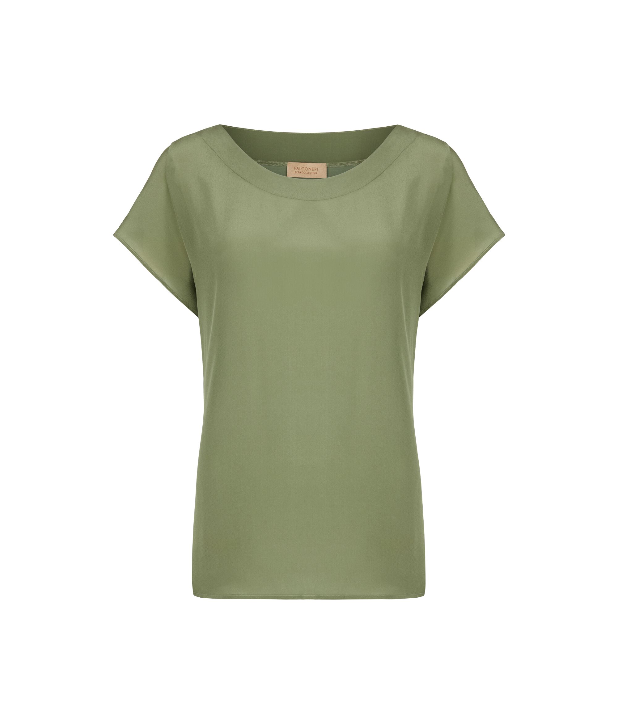 Silk and Modal Boat-Neck T-Shirt