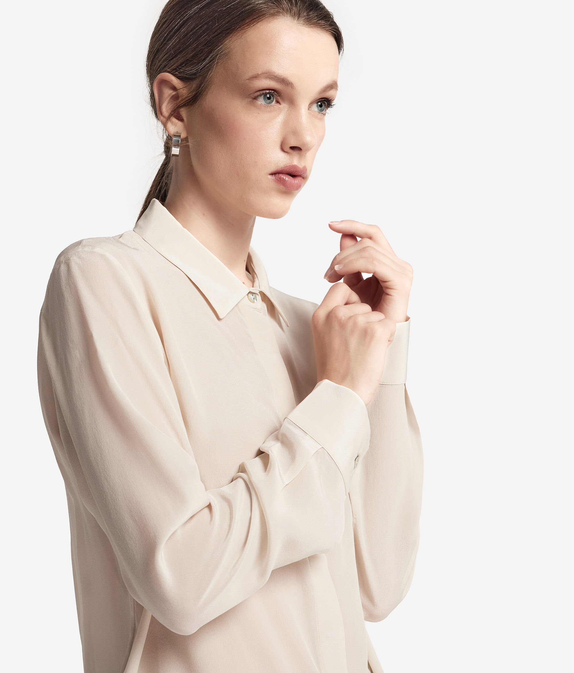 Silk Collared Shirt