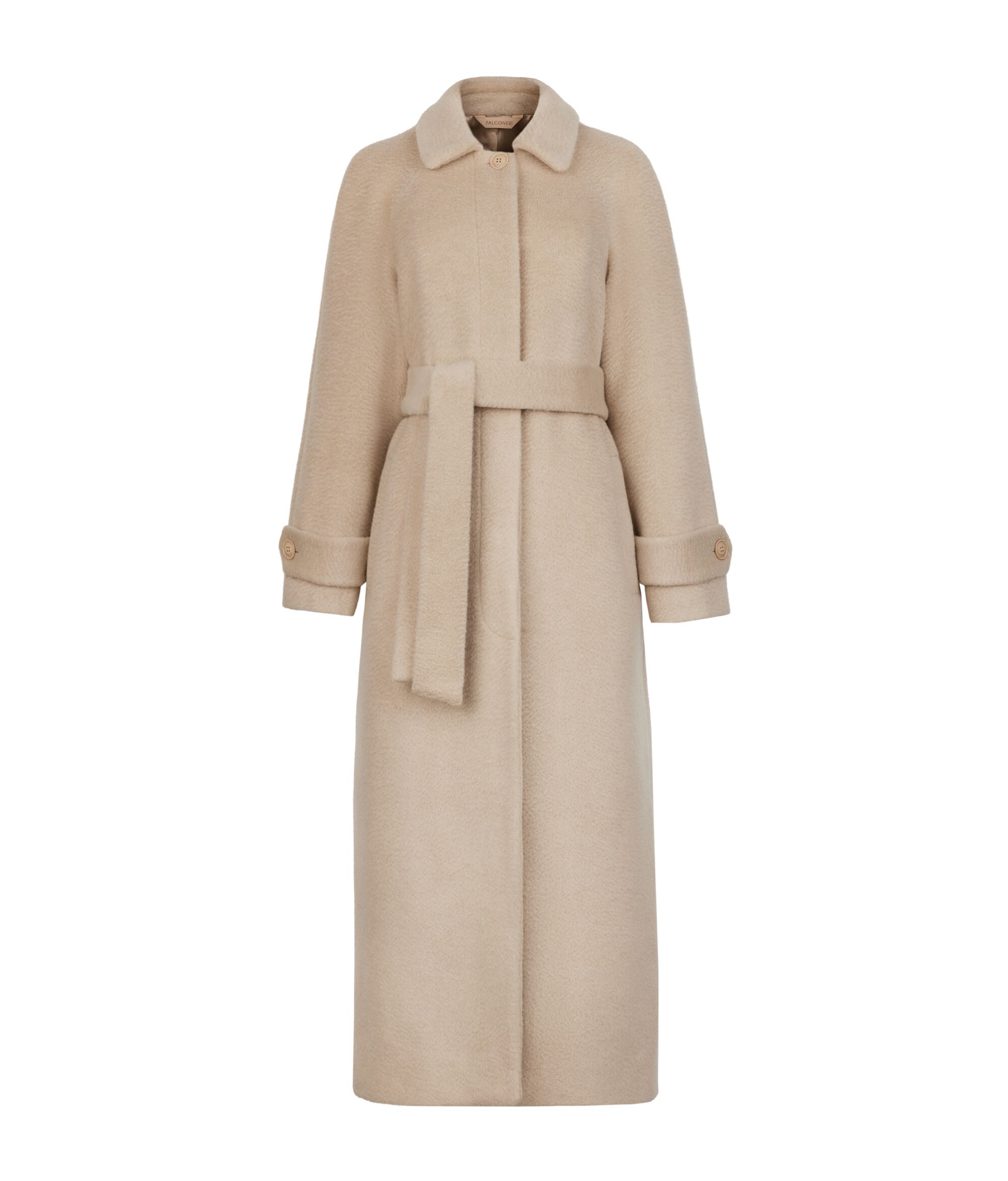 Long cashmere fabric coat