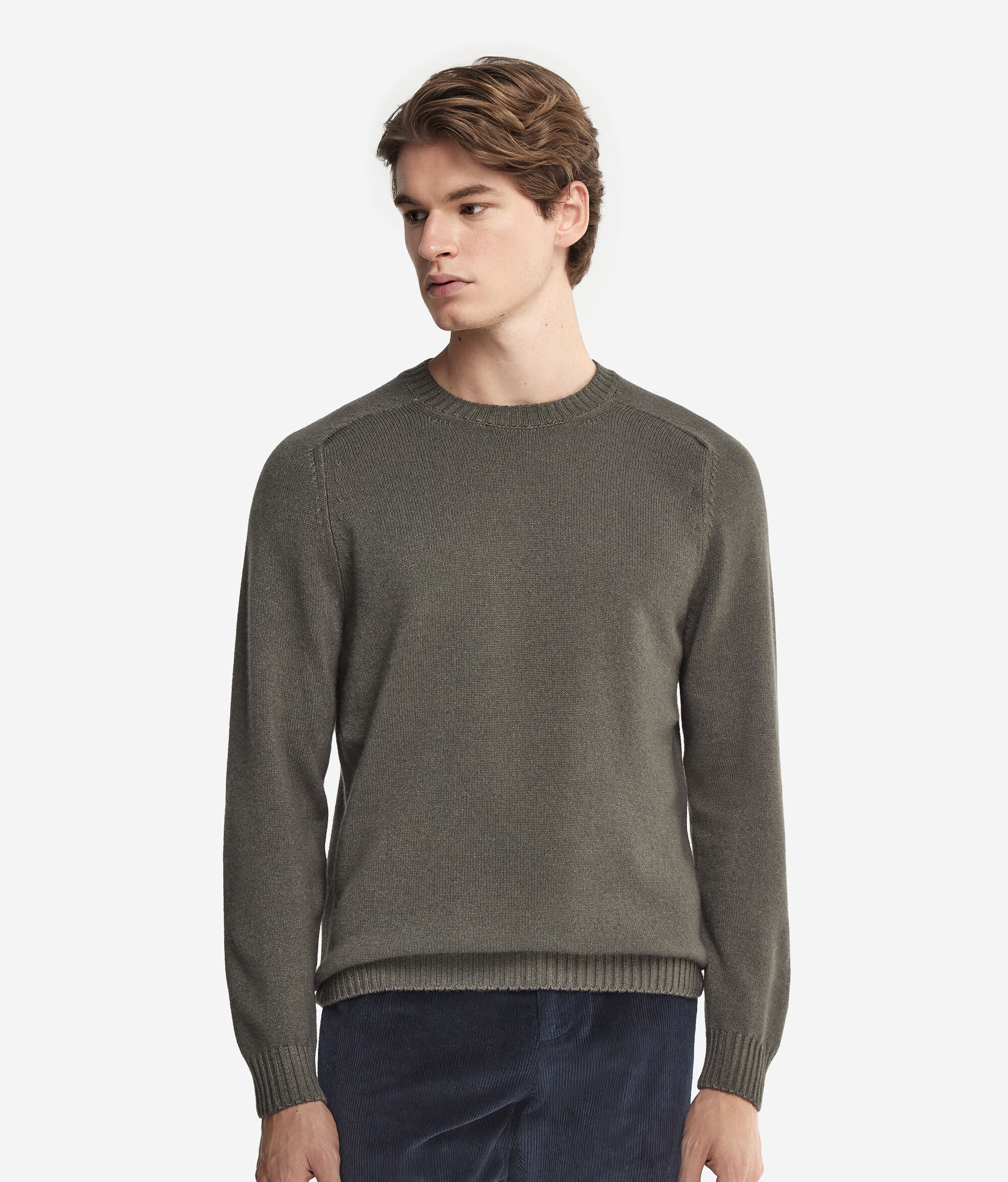 Svetřík s Kulatým Výstřihem z Kašmíru Ultrasoft