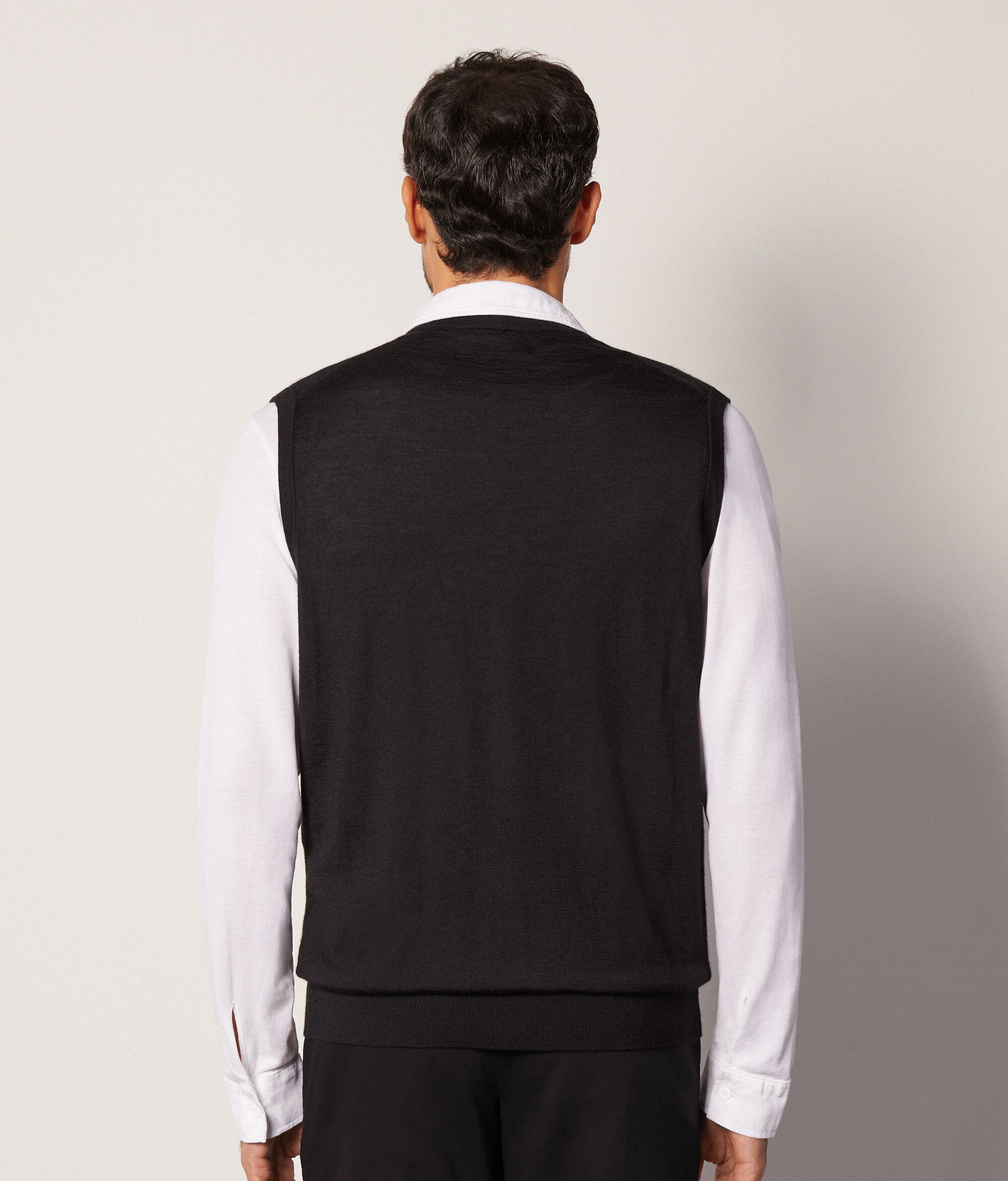 Gilet sans manches en cachemire ultra-fin