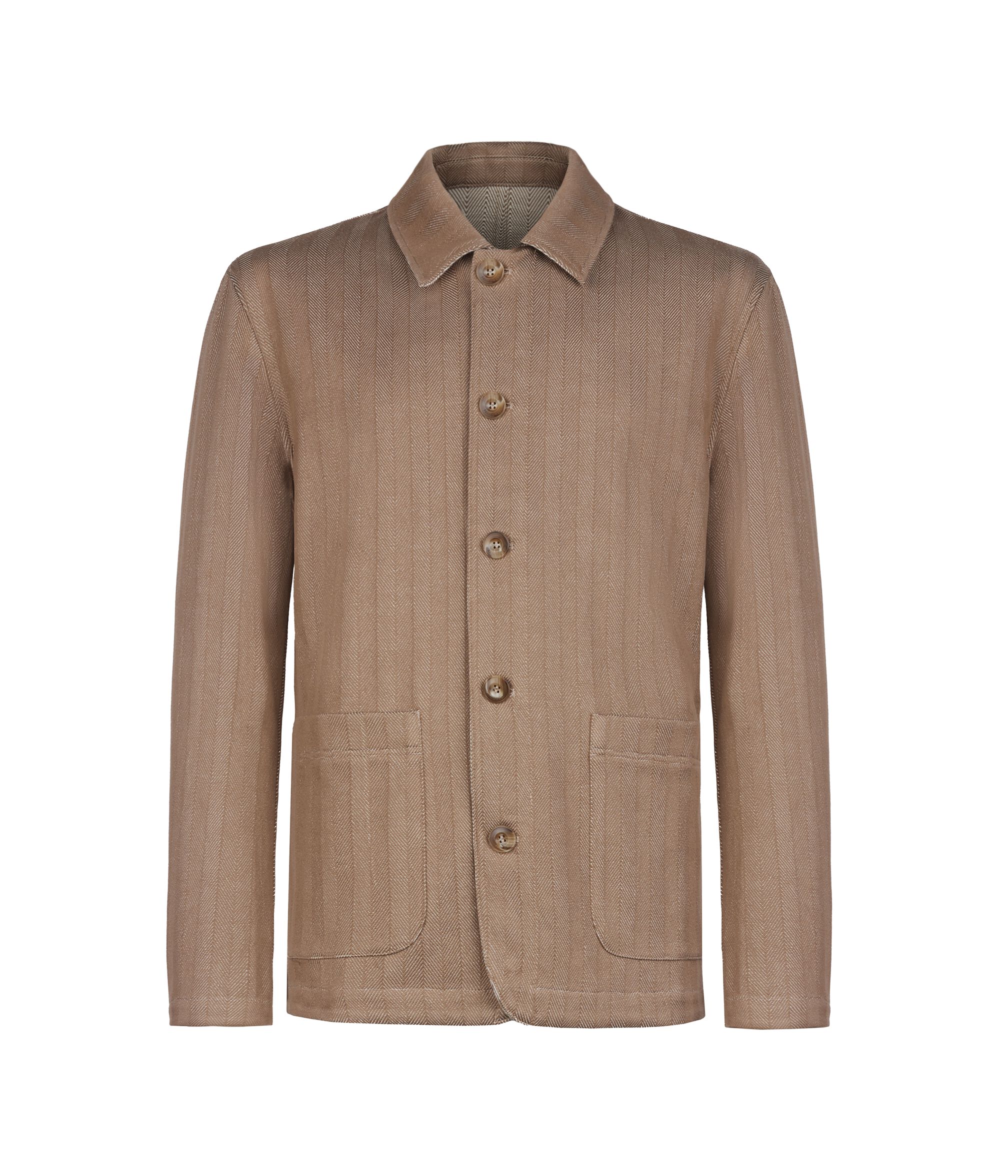 Jaqueta worker reversible de cotó espigat