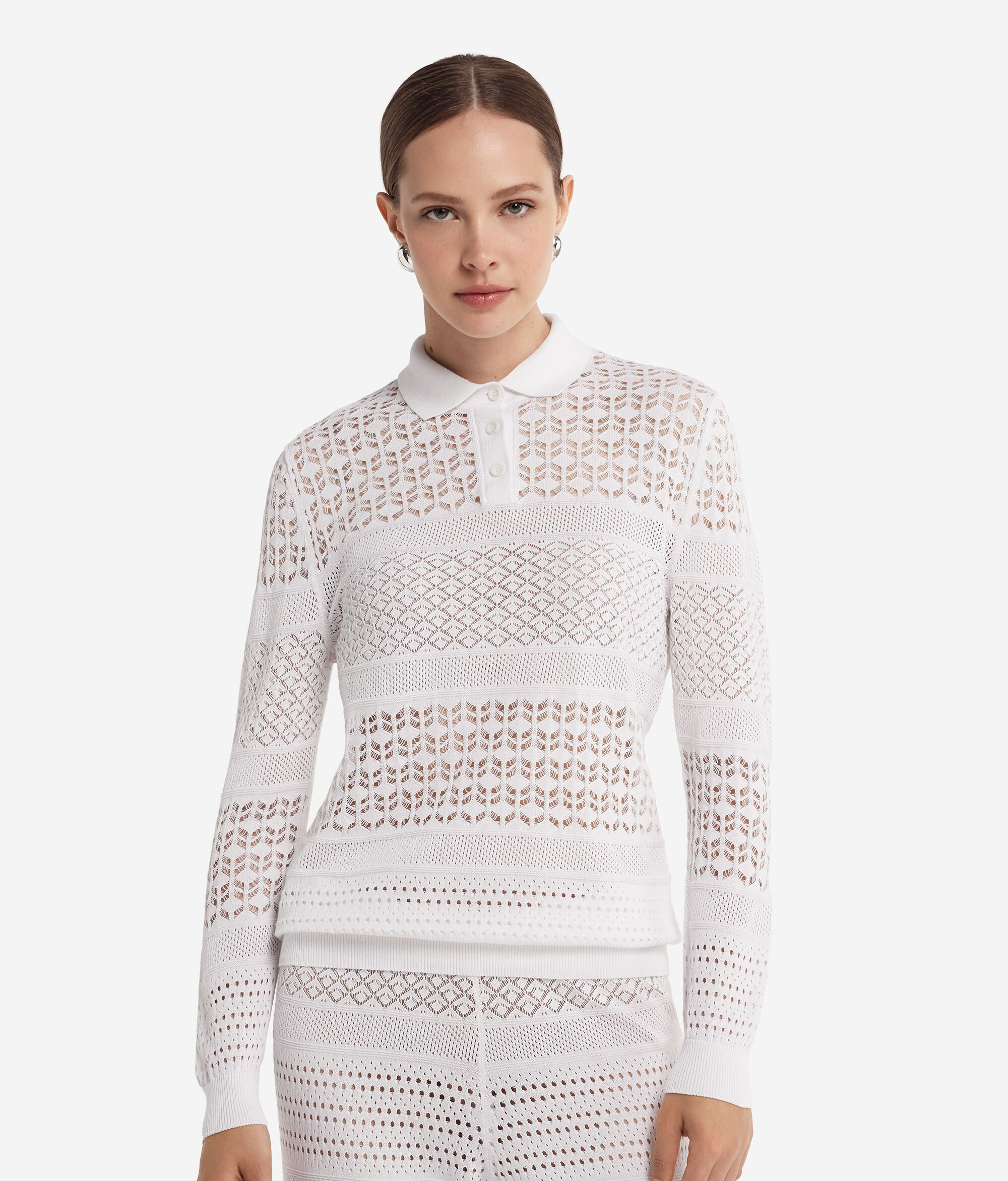 Crochet Cotton Polo