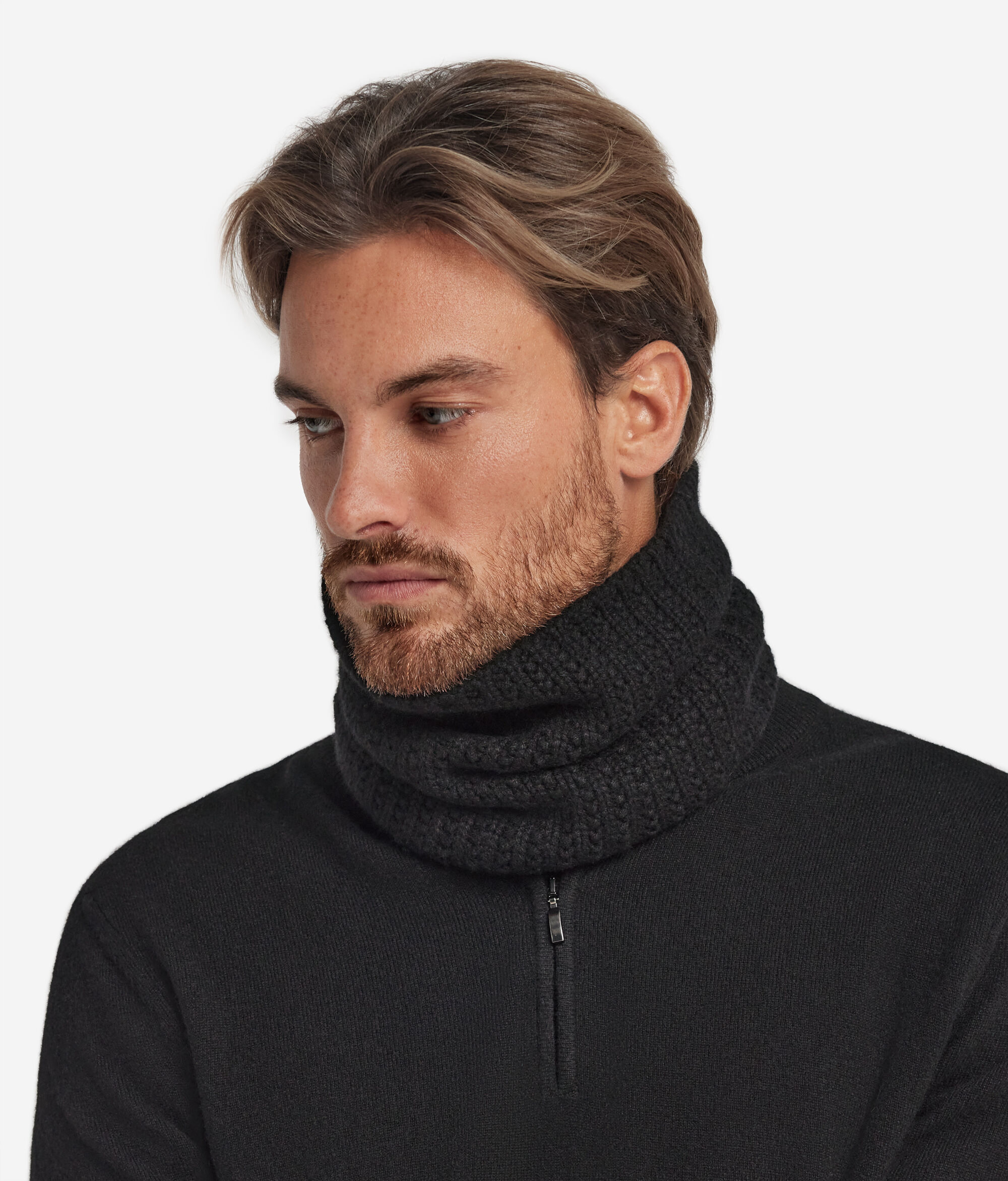 Ribbed Cashmere Snood