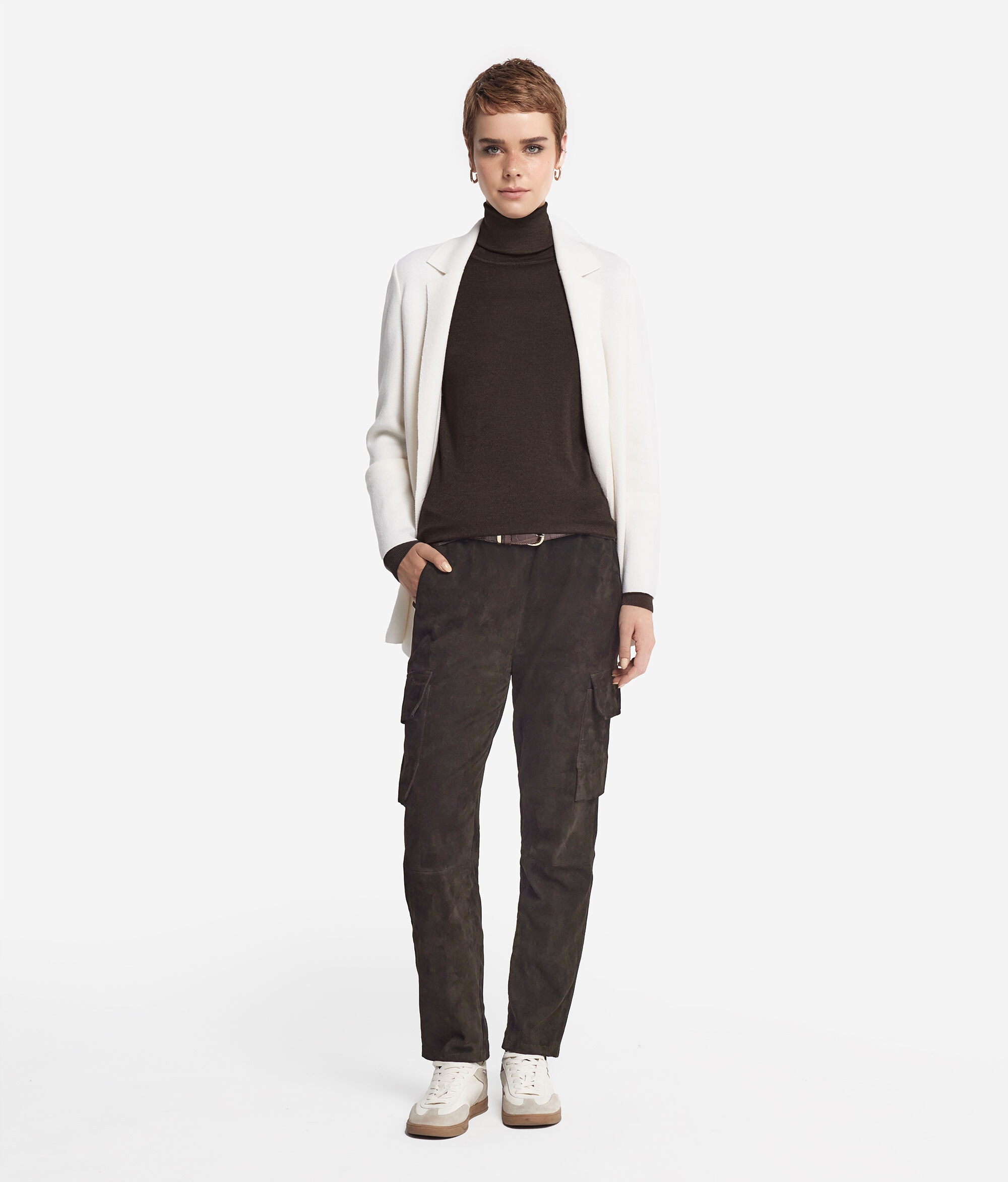 Jersey de cuello vuelto de cashmere ultrafine