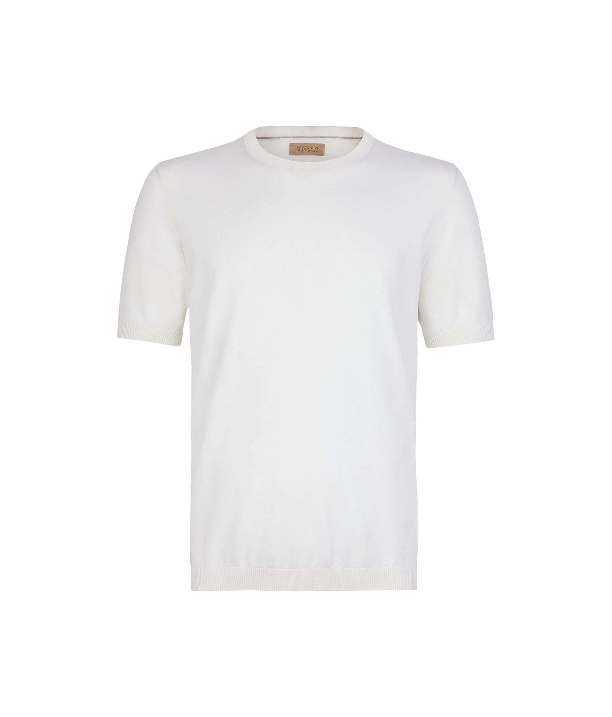 Short-Sleeved Silk and Cotton T-Shirt