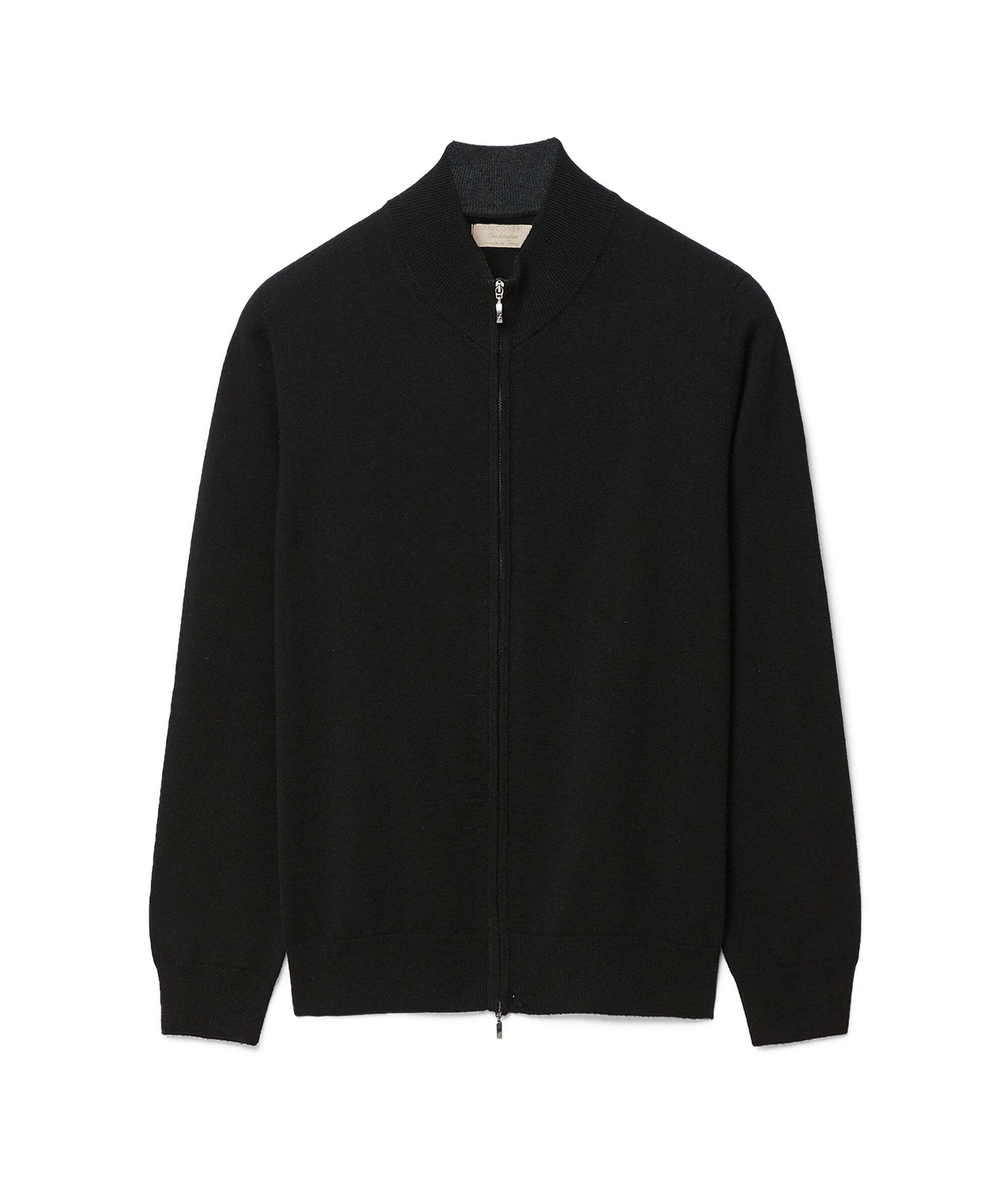 Cardigan Zip Intera in Cashmere Ultrasoft