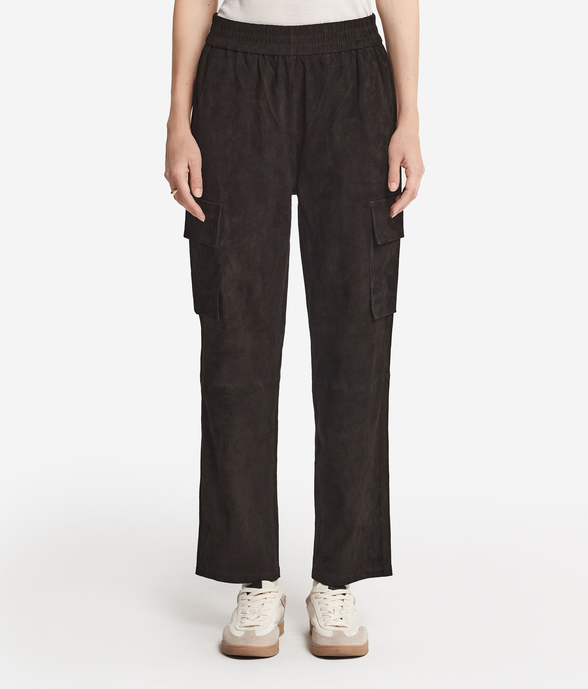 Suede Cargo Pants