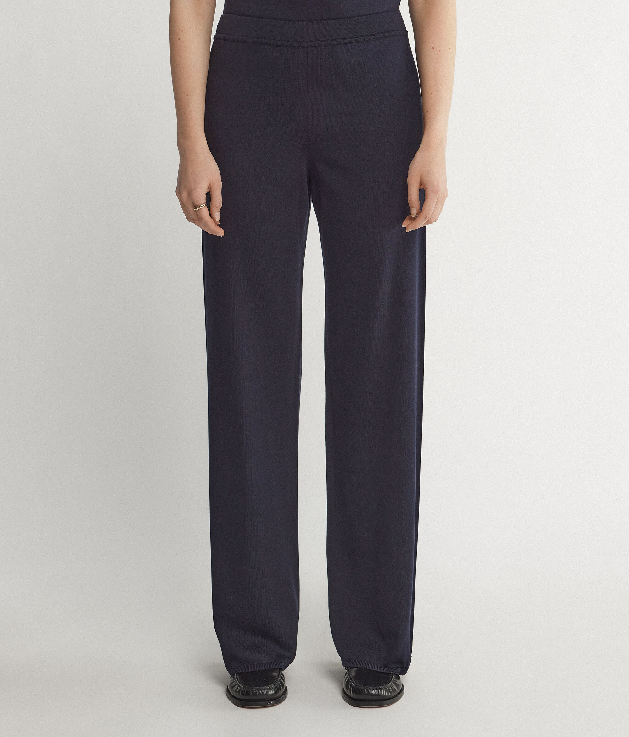 Silk and Cotton Palazzo Trousers