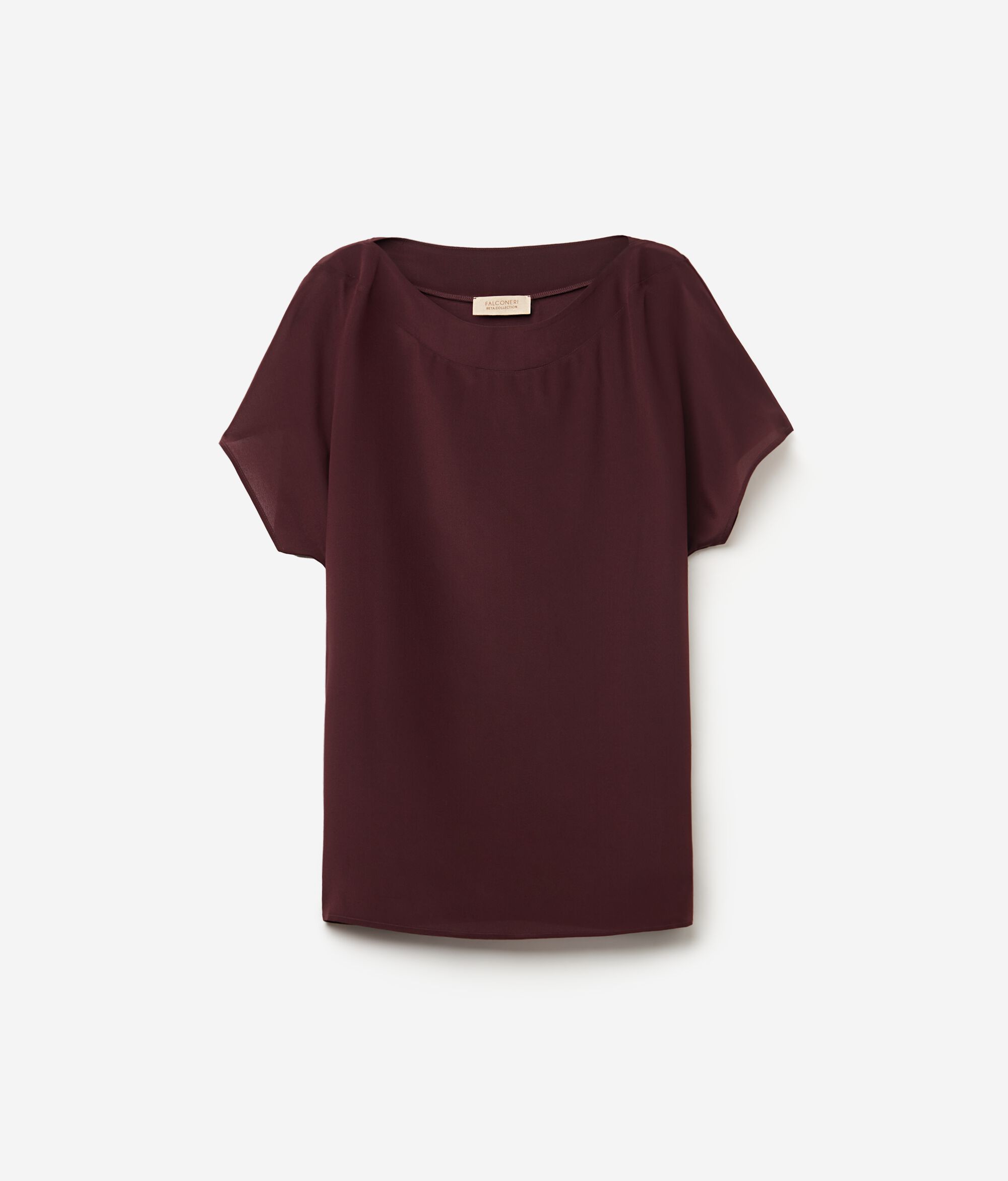 Silk and Modal Boat-Neck T-Shirt