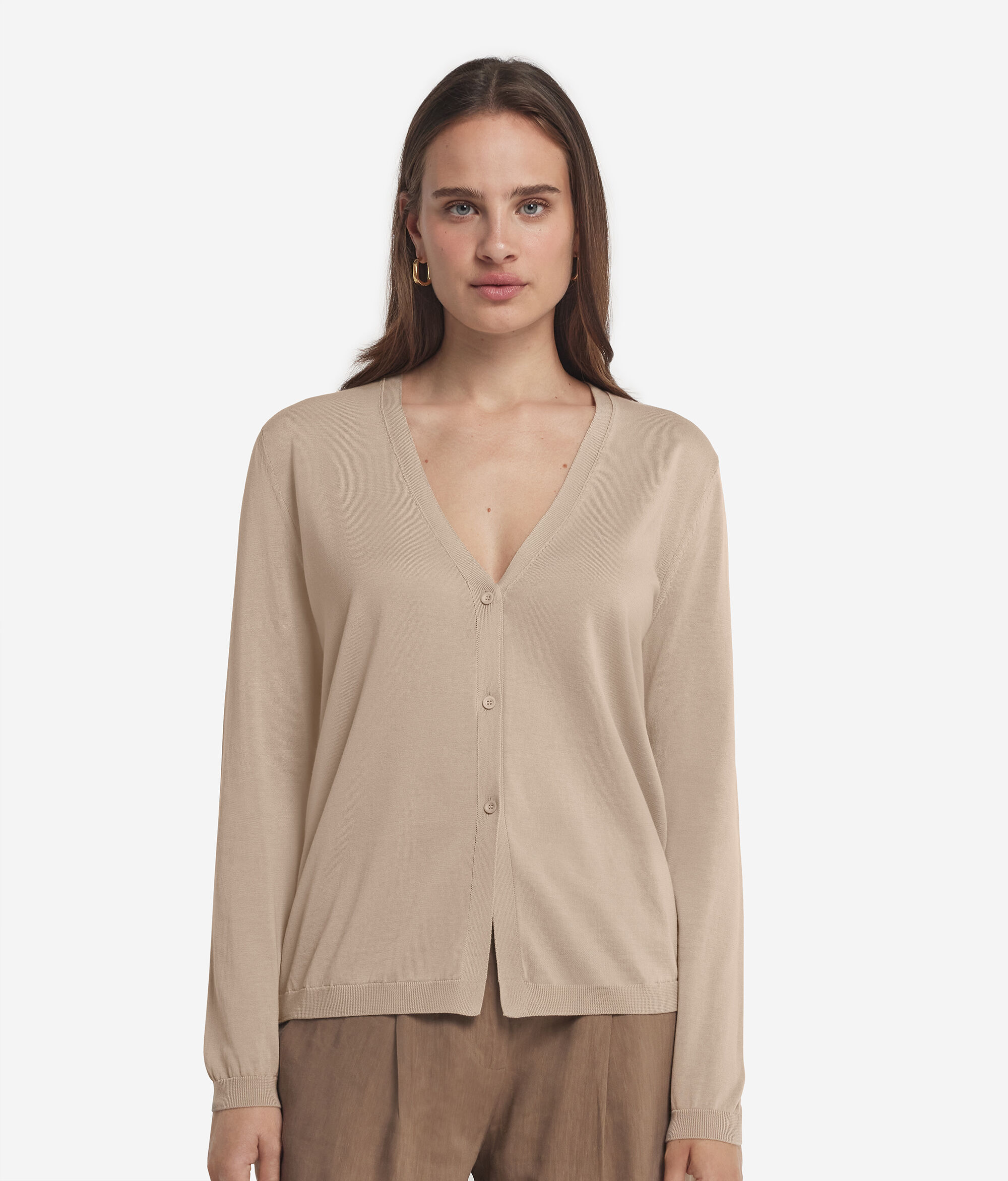 Cotton FreshLong Sleeved Cardigan