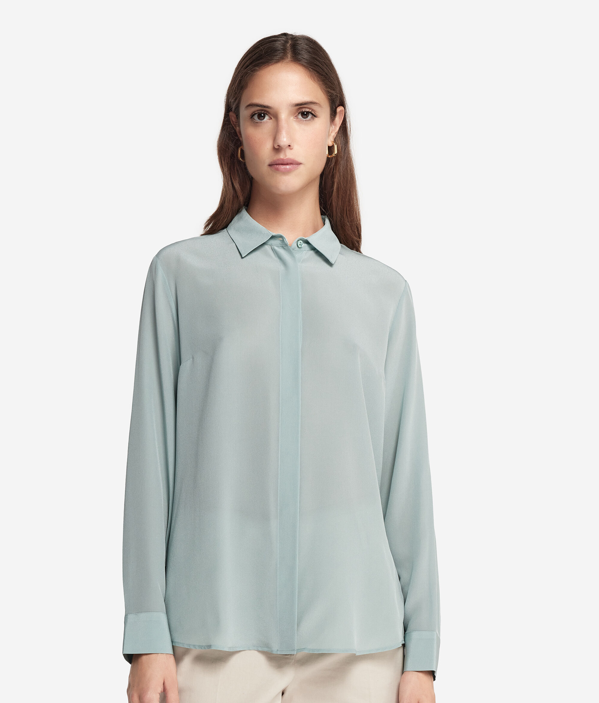Silk Collared Shirt