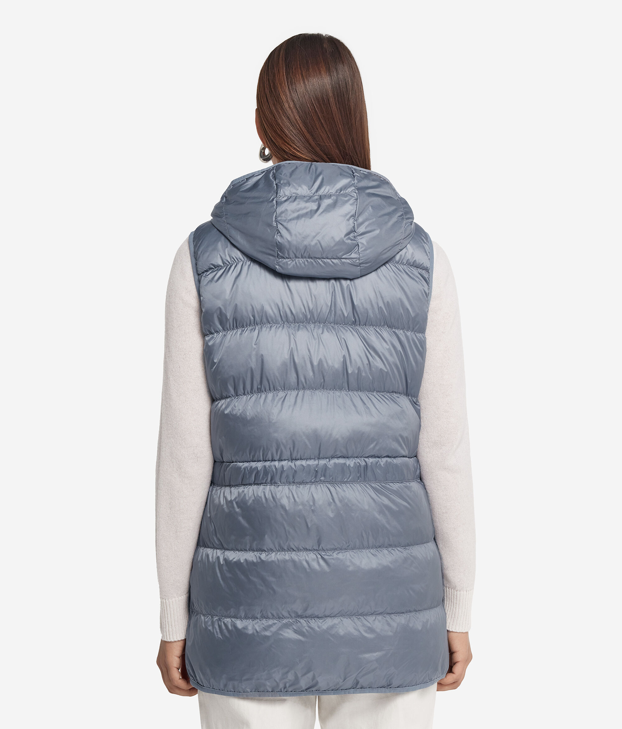 Cashmere Down Gilet with Drawstring