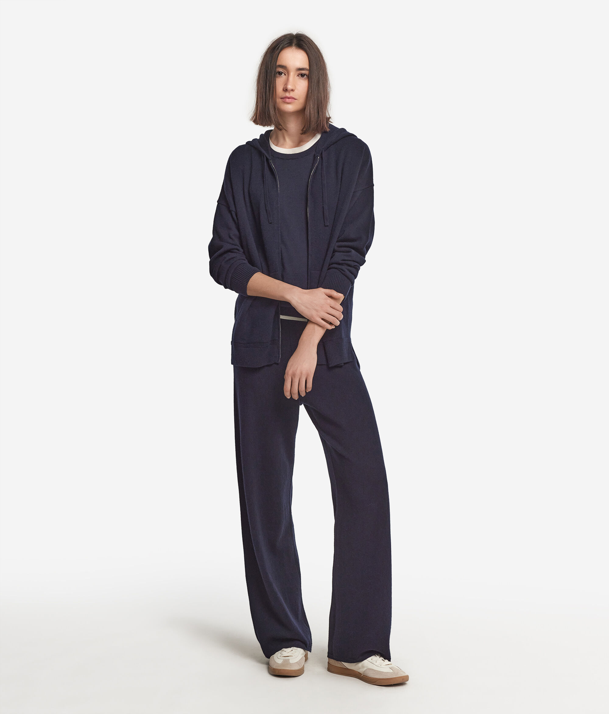 Felpa in Cashmere Ultrasoft con Cappuccio