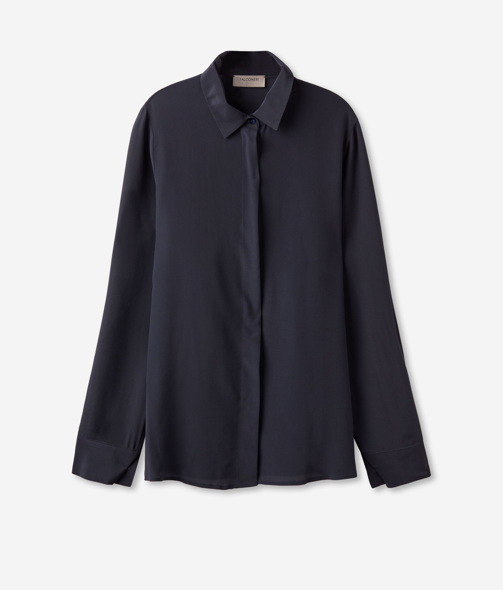 Silk Shirt with Collar