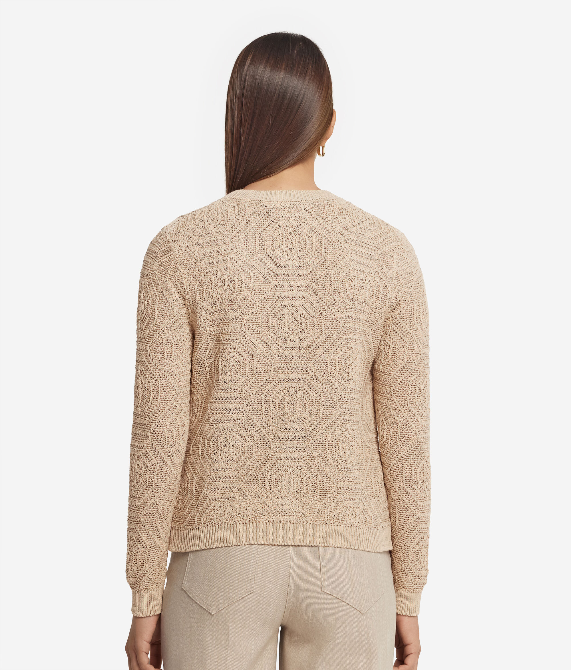 Cardigan mit geometrischem Design