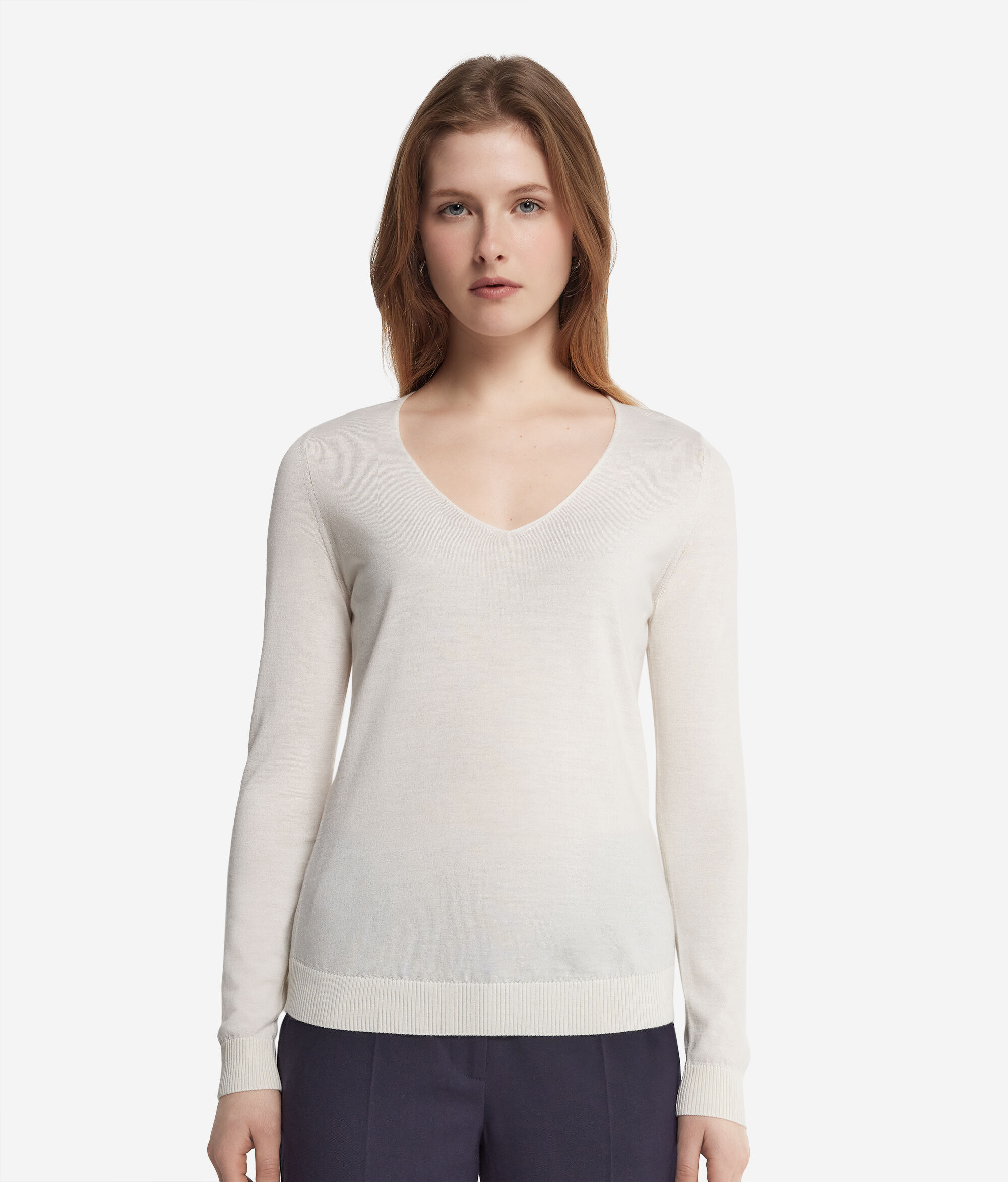 Ultrafine Cashmere V-Neck Jumper