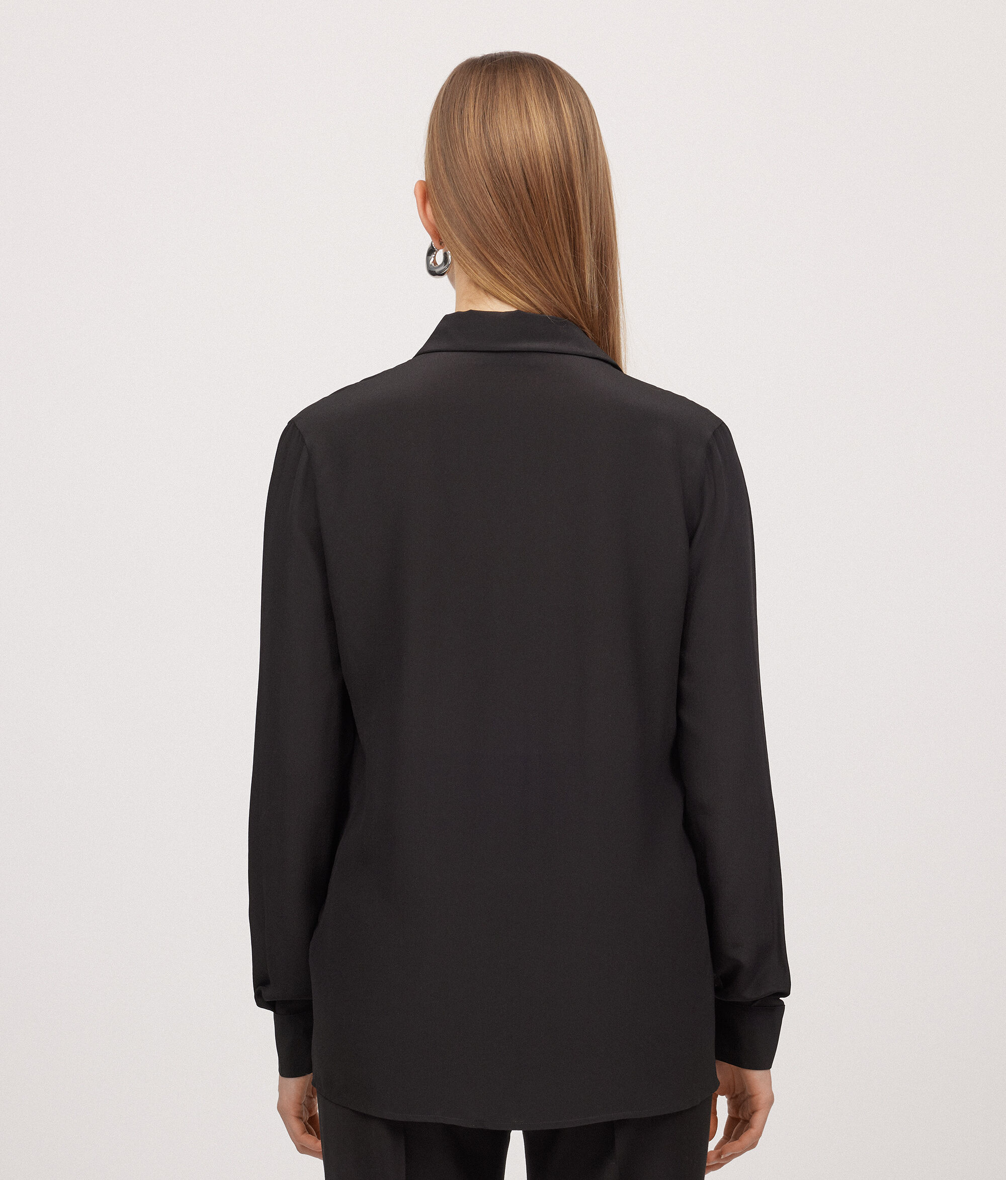 Silk Shirt with Collar