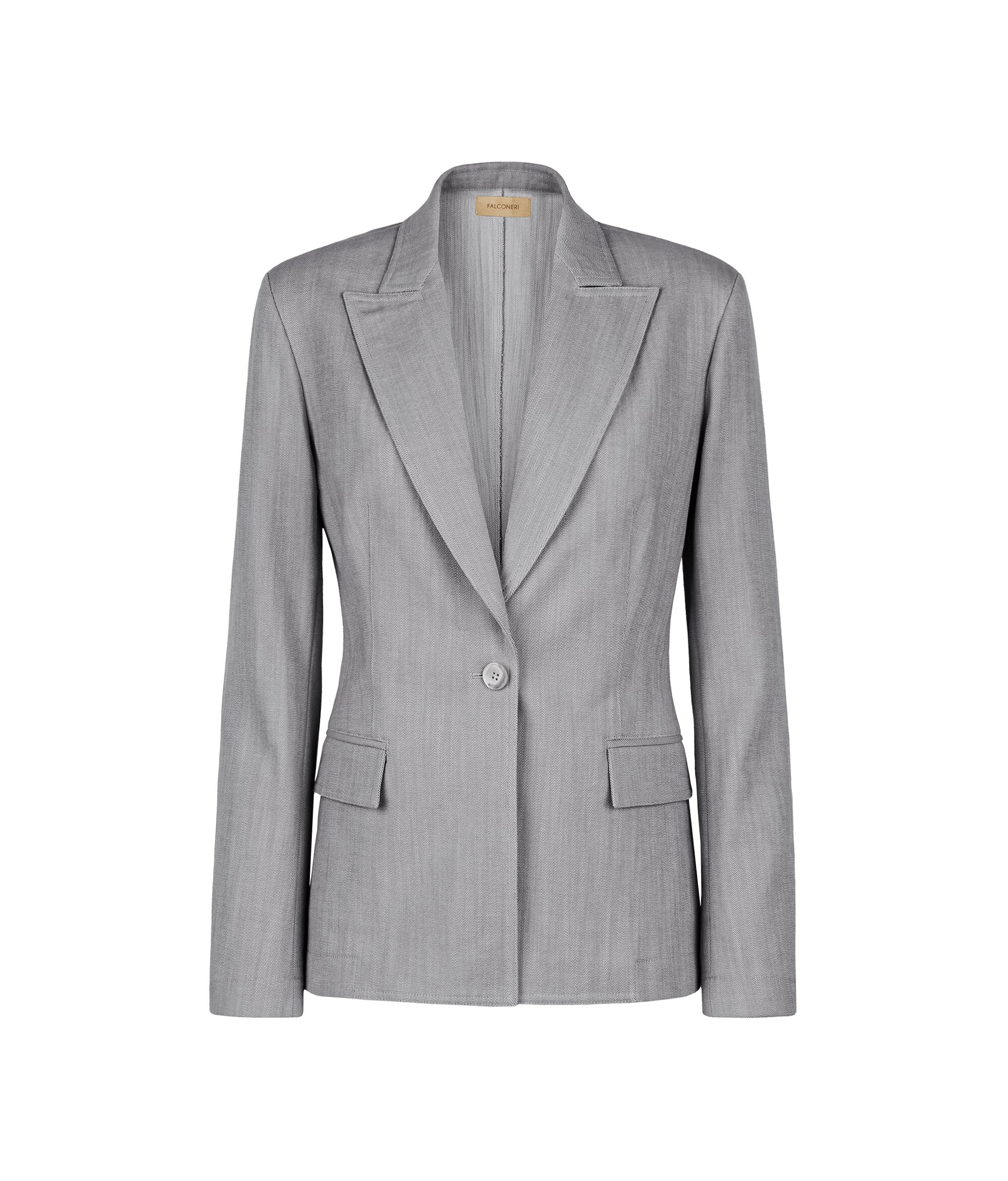 Single-Breasted Cotton Blazer