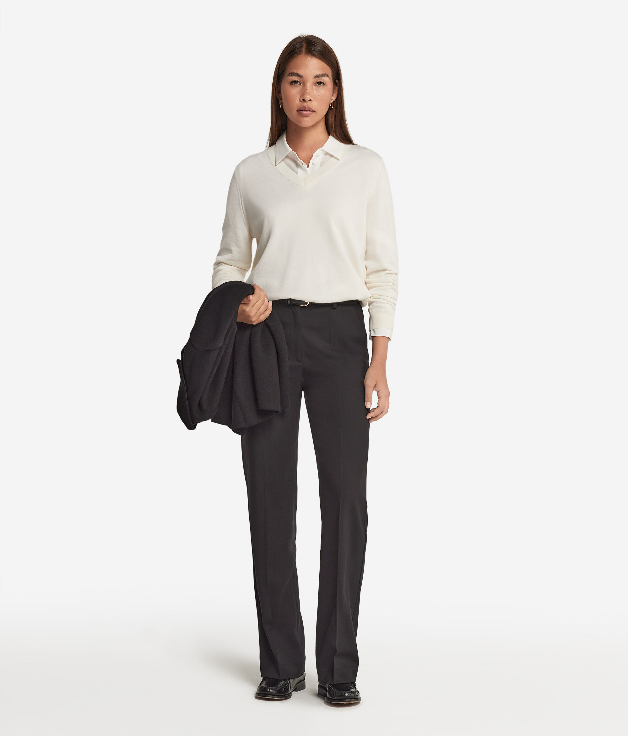 Maglia con Scollo a V in Cashmere Ultrafine