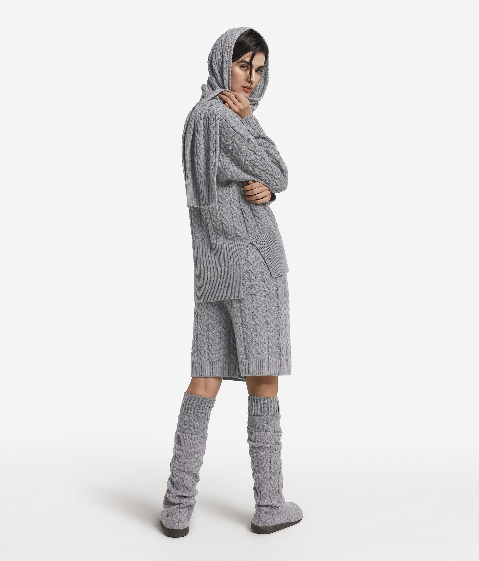 Sciarpa con intreccio in Cashmere Ultrasoft