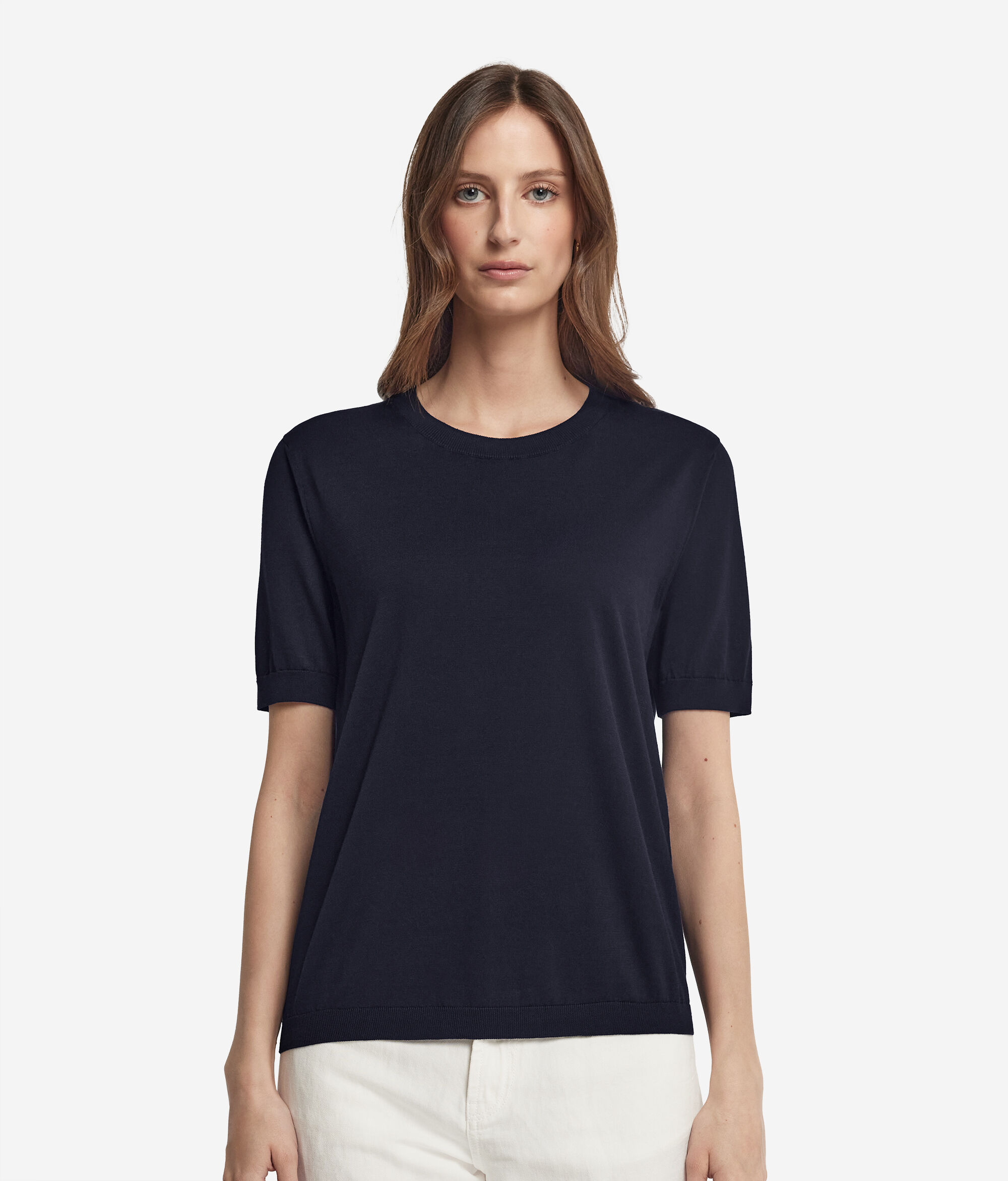 Crew-Neck Cotton T-Shirt Fresh