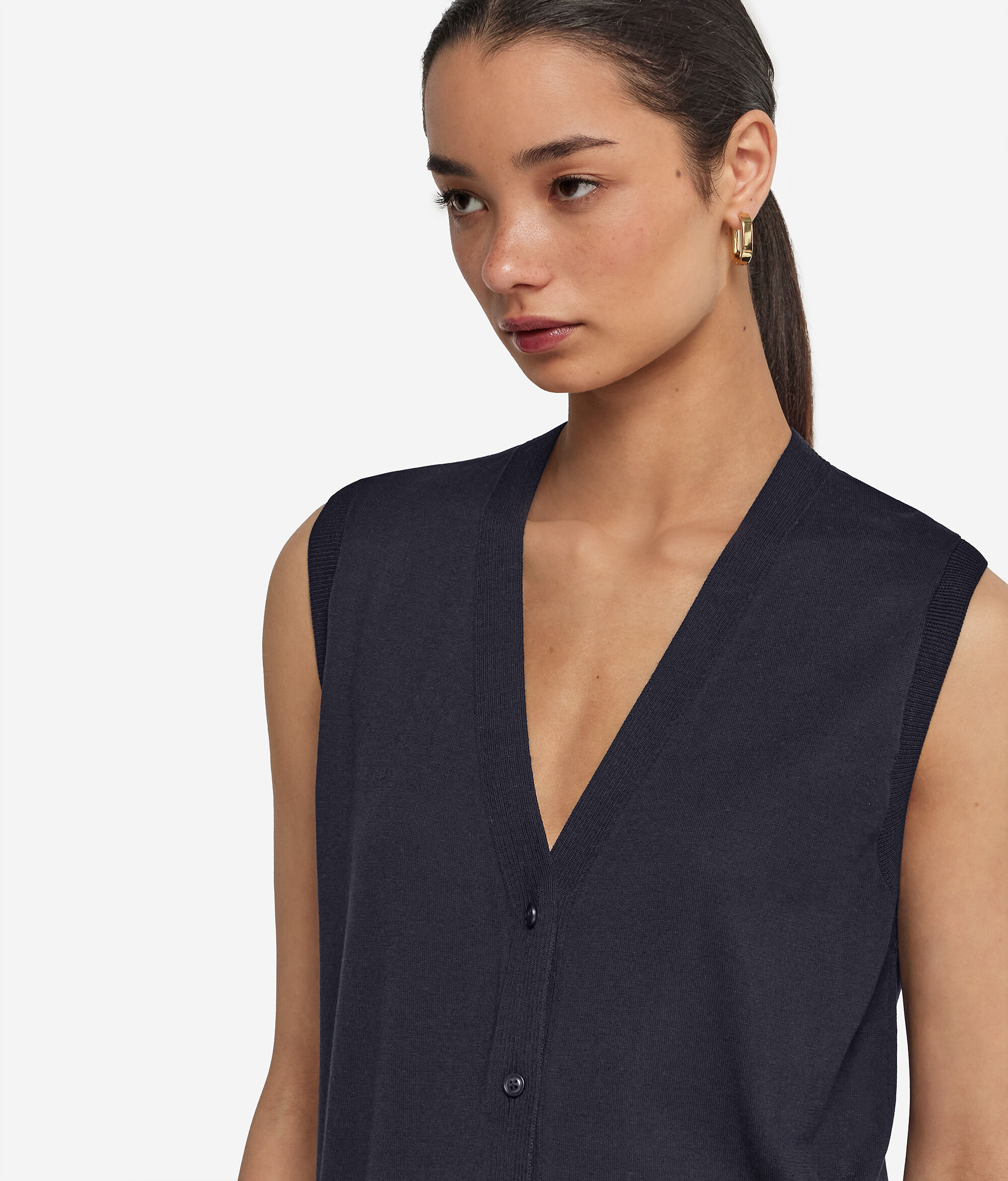 Gilet in Seta Cotone