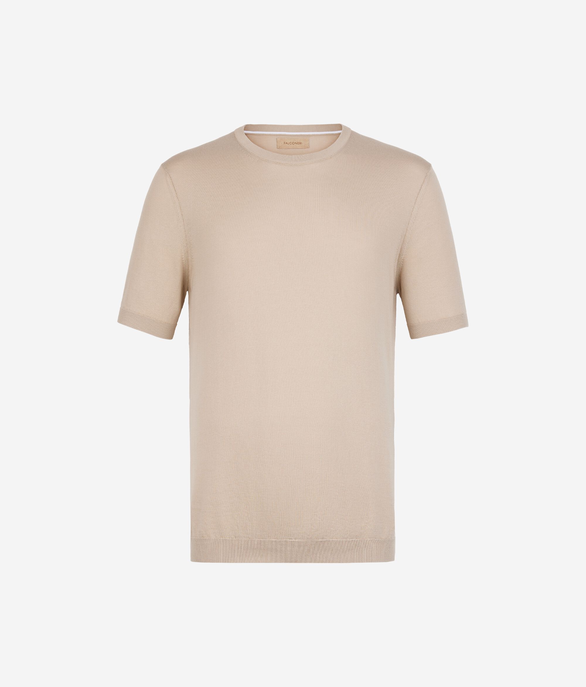 Κοντομάνικο T-Shirt με Στρογγυλή Λαιμόκοψη από Βαμβάκι Fresh
