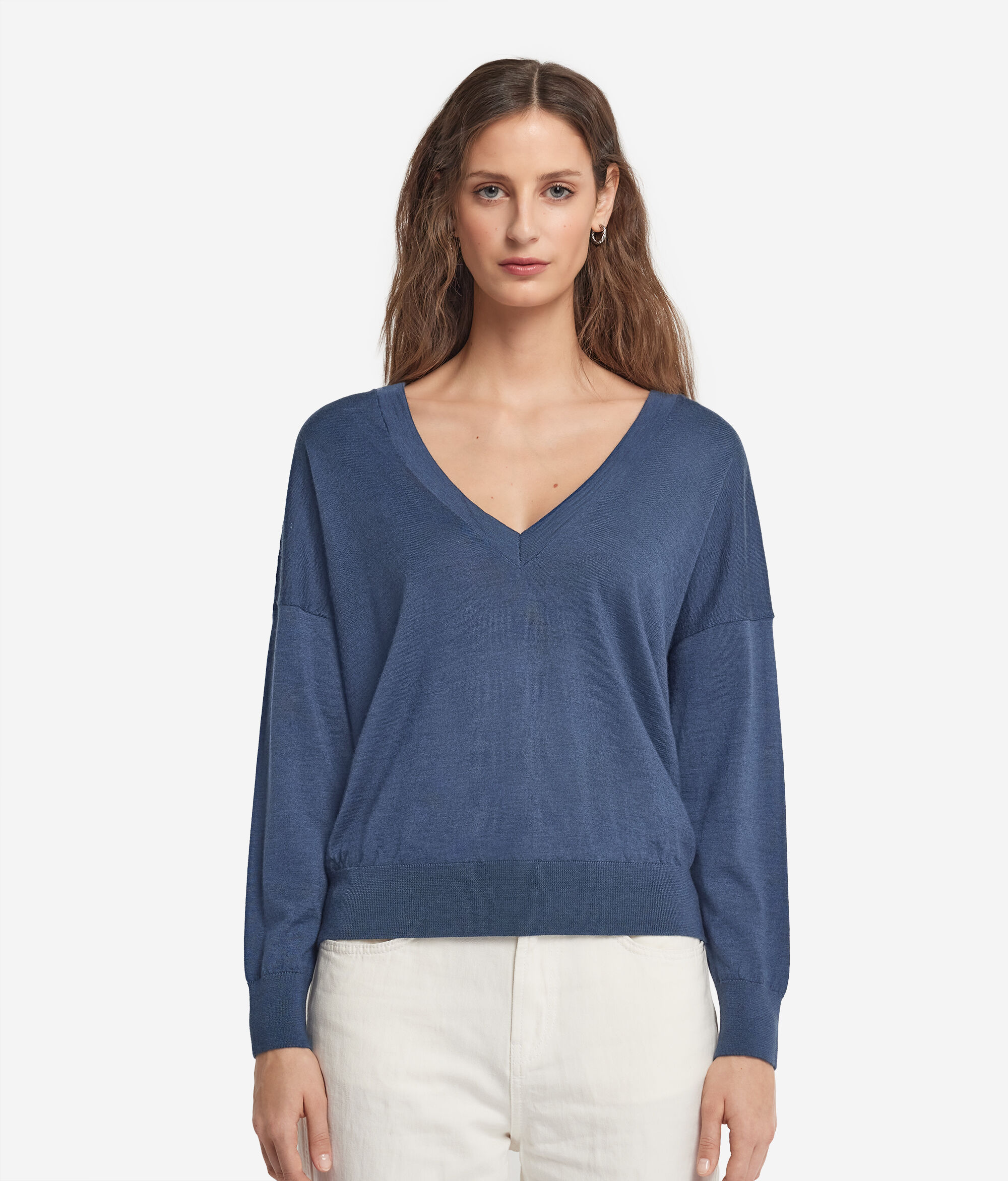 Ultrafine Cashmere Double V-Neck Jumper